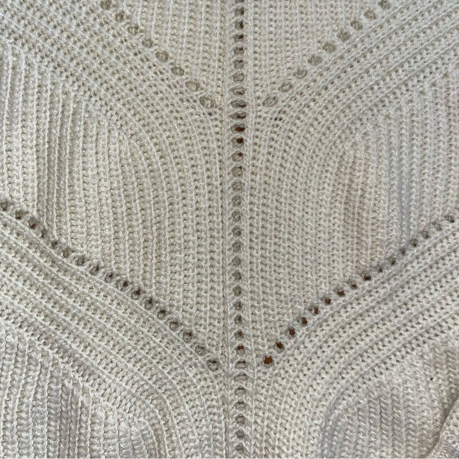 Marine Layer Marine Layer Olivia Sweater Womens XS Cream‎ Crew Neck EUC Size XS / US 0-2 / IT 36-38 - 5 Thumbnail