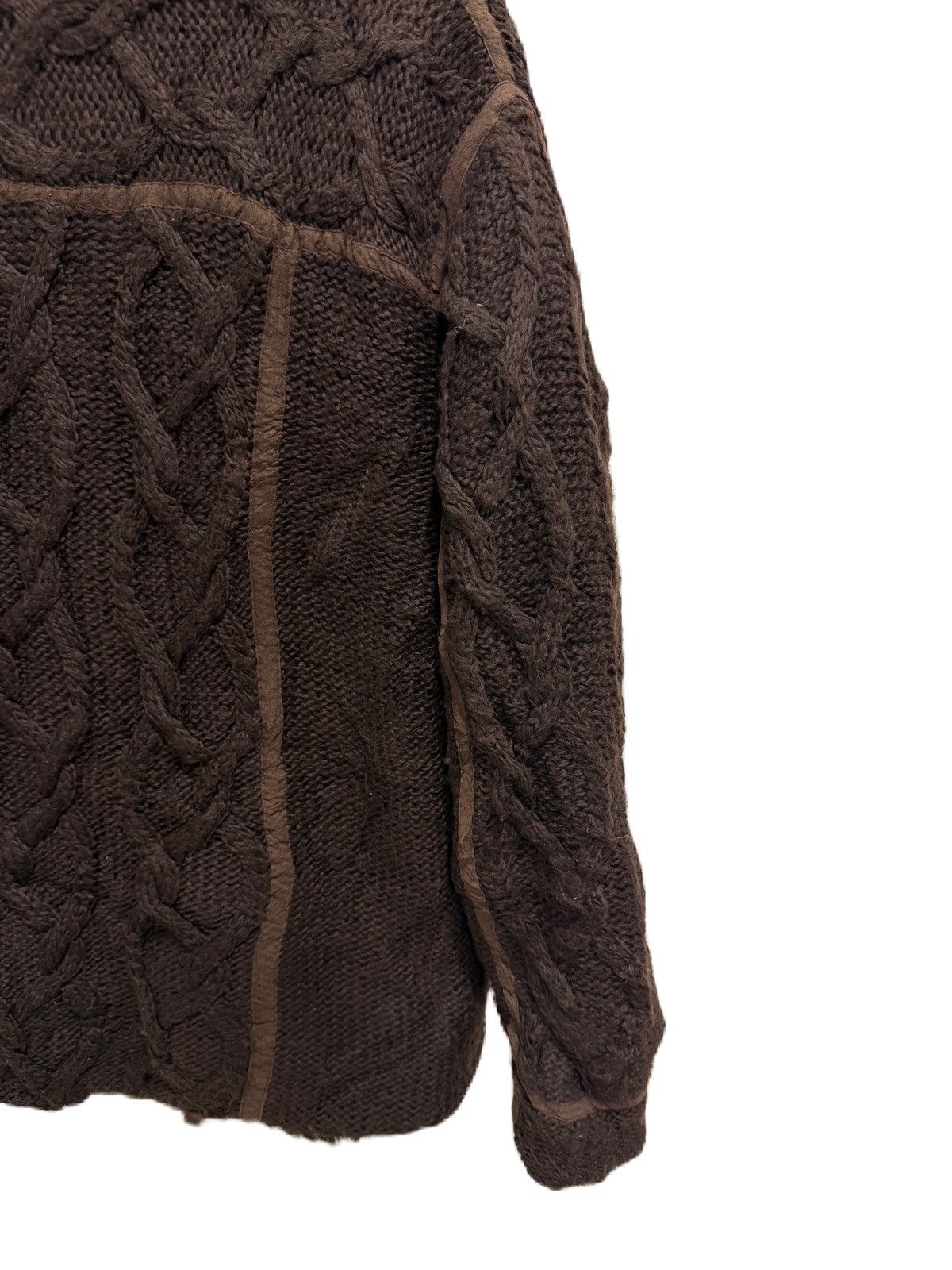 Nicole Club CABLE KNIT WITH FUR INNER NICOLE CLUB KAPITAL STYLE Size US M / EU 48-50 / 2 - 6 Thumbnail