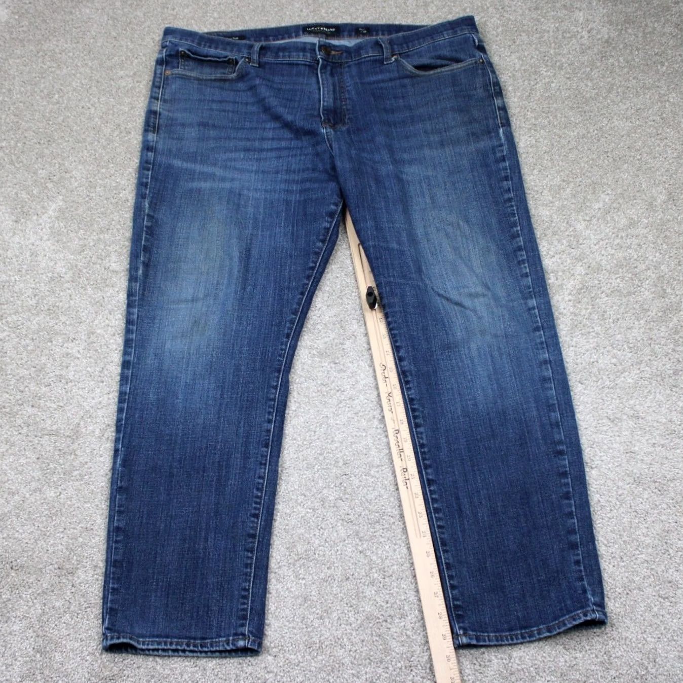Lucky Brand Lucky Brand 410 Athletic Slim Jeans Men 40x30 Blue 5-Pocket Straight Leg Stretch Jeans Size US 40 / EU 56 - 3 Thumbnail