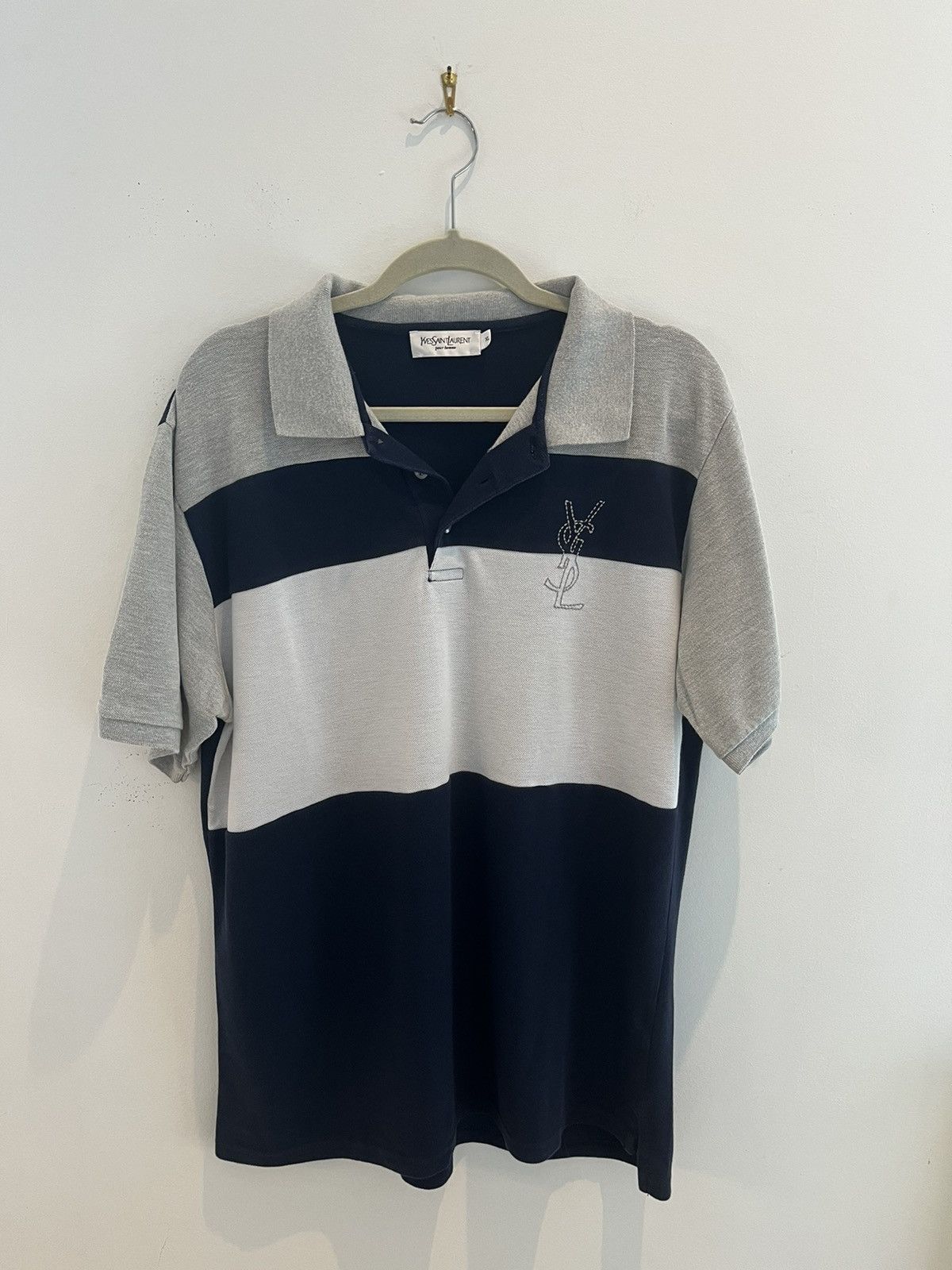 Saint Laurent Paris YSL Polo Size US XL / EU 56 / 4 - 2 Thumbnail