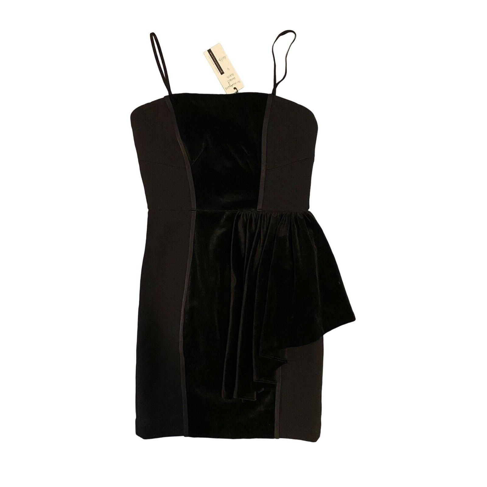 Anthropologie NWT $348 Anthropologie Tracy Reese 2 4 Mini Dress Peplum Vel Size S / US 4 / IT 40 - 1 Thumbnail
