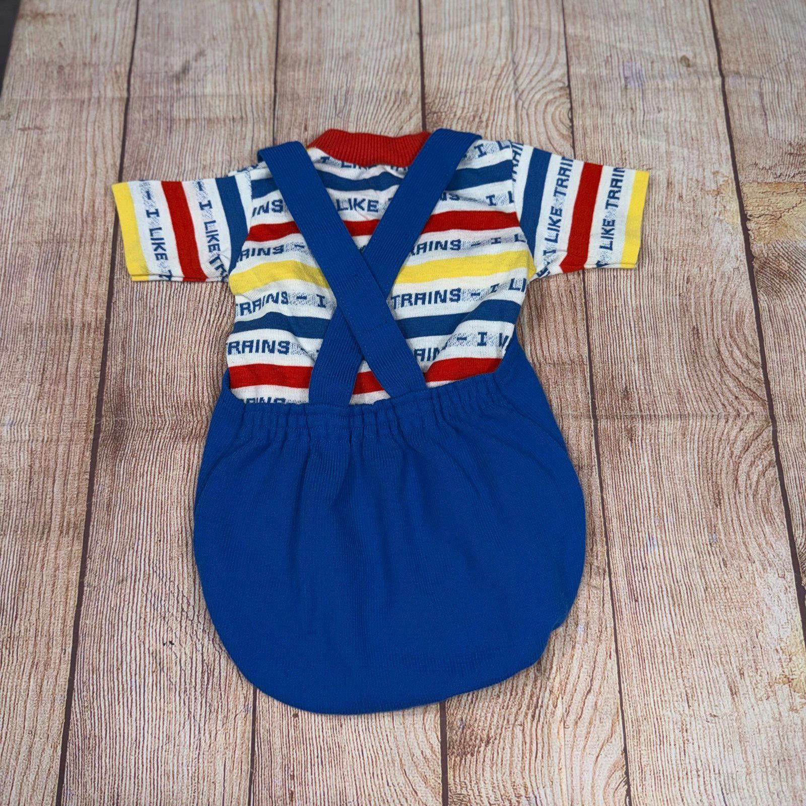 Other Carter's 18 Month Vintage Train Themed Baby Romper Size ONE SIZE - 9 Thumbnail