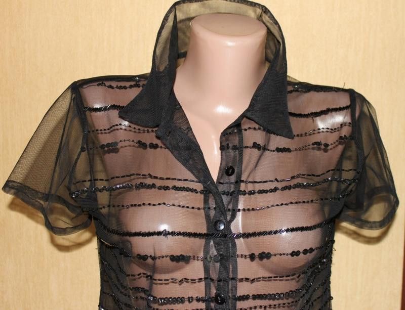 Other rene derby sheer black button up sz S Size S / US 4 / IT 40 - 2 Thumbnail
