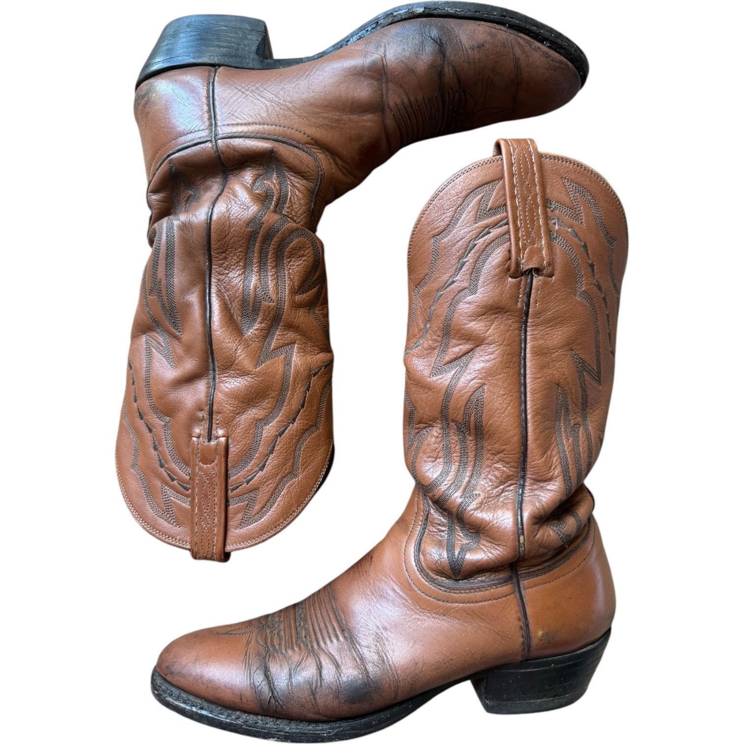 Lucchese Lucchese 2000 Harrison Brown Cowhide Leather Cowboy Boots 9D Size US 9 / EU 42 - 5 Thumbnail