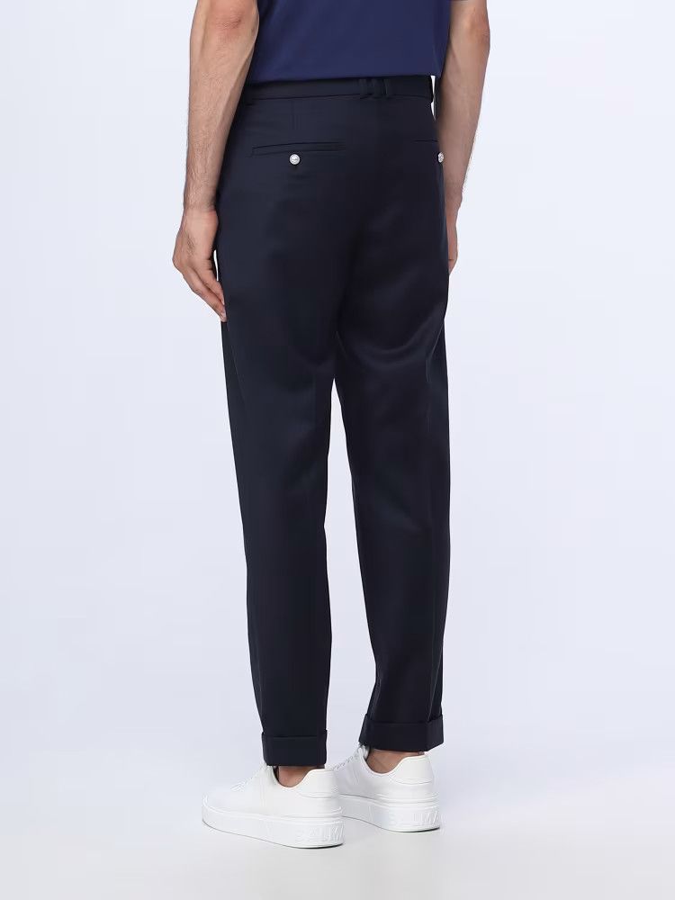 Balmain o1y0426 Casual Pant in Midnight Blue Size US 32 / EU 48 - 3 Thumbnail