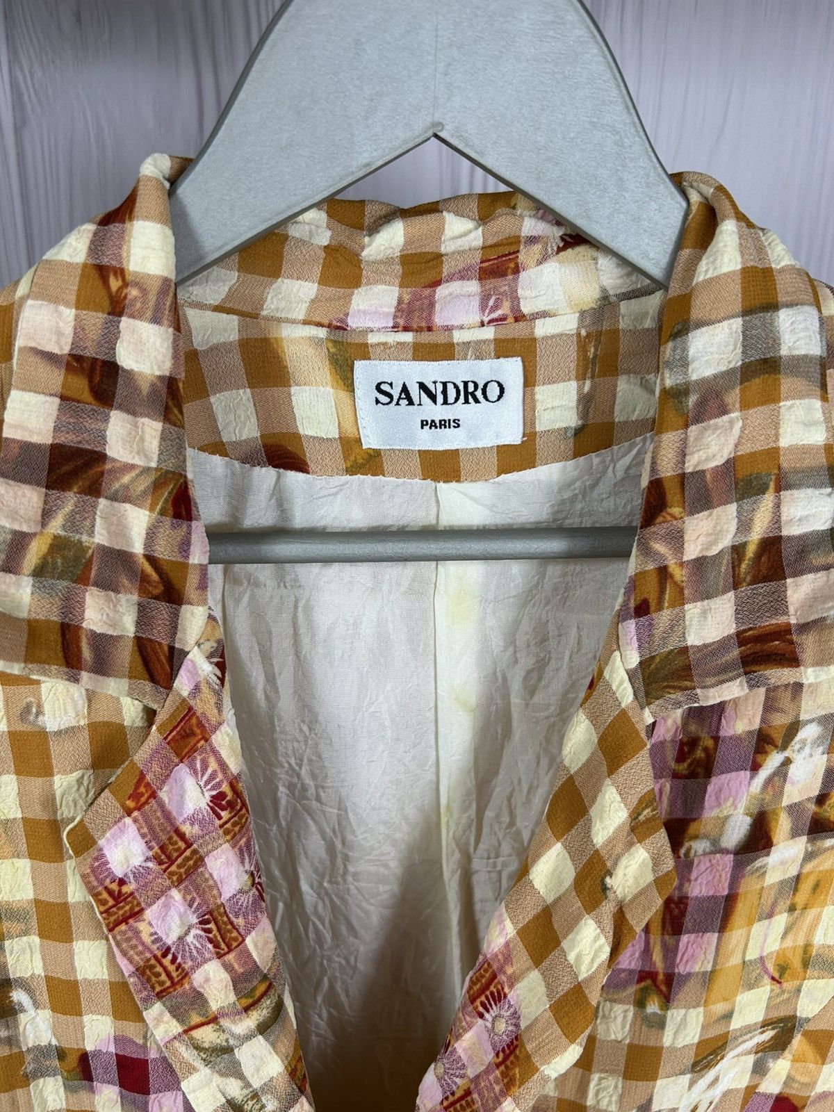 Designer × Sandro Vintage Sandro Blouse Shirt Size 2 Designer Size S / US 4 / IT 40 - 8 Thumbnail