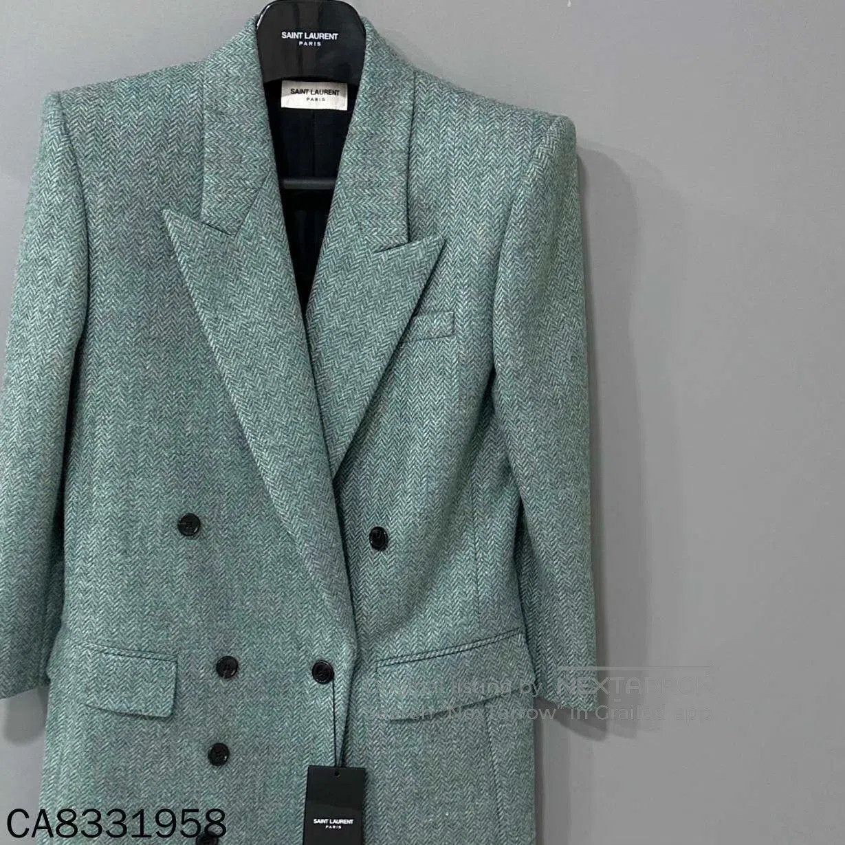 Saint Laurent Paris Saint Laurent Mint Green Double. Size XS / US 0-2 / IT 36-38 - 1 Thumbnail
