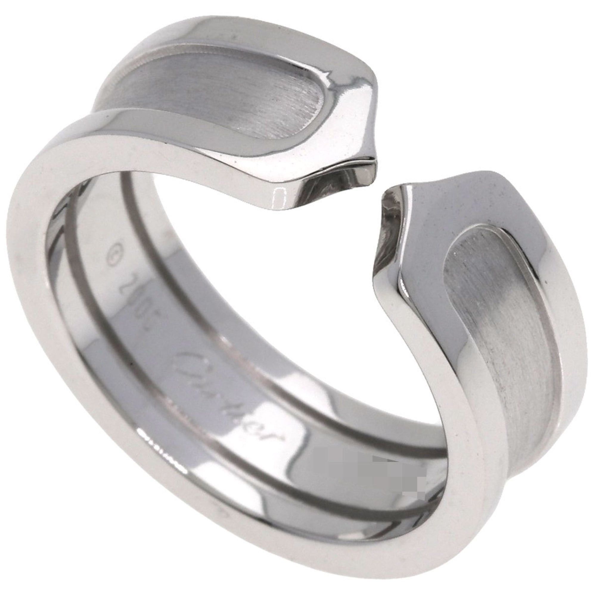Cartier Cartier C2 Ring #51, 18K White Gold, Women's Ring, CARTIER Size ONE SIZE - 1 Thumbnail