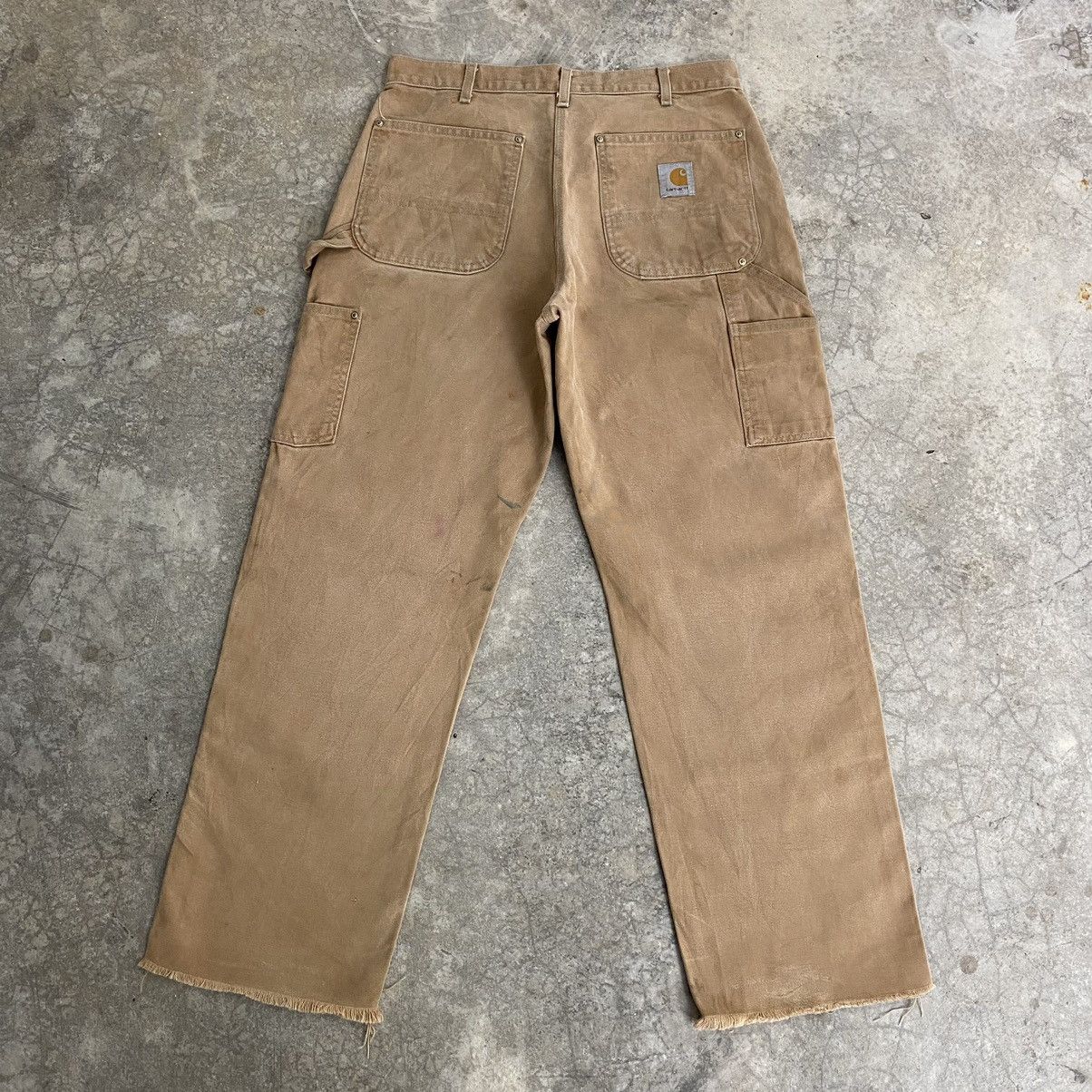 Carhartt VTG Carhartt Double Knee Raw Hem Dirty Carpenter Pants Size US 32 / EU 48 - 11 Thumbnail