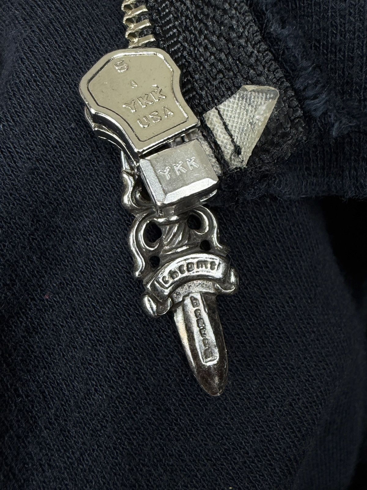 Chrome Hearts Chrome Hearts Vintage Cross Plus Heavy Thermal Zip Up Hoodie Size US XXL / EU 58 / 5 - 11 Thumbnail