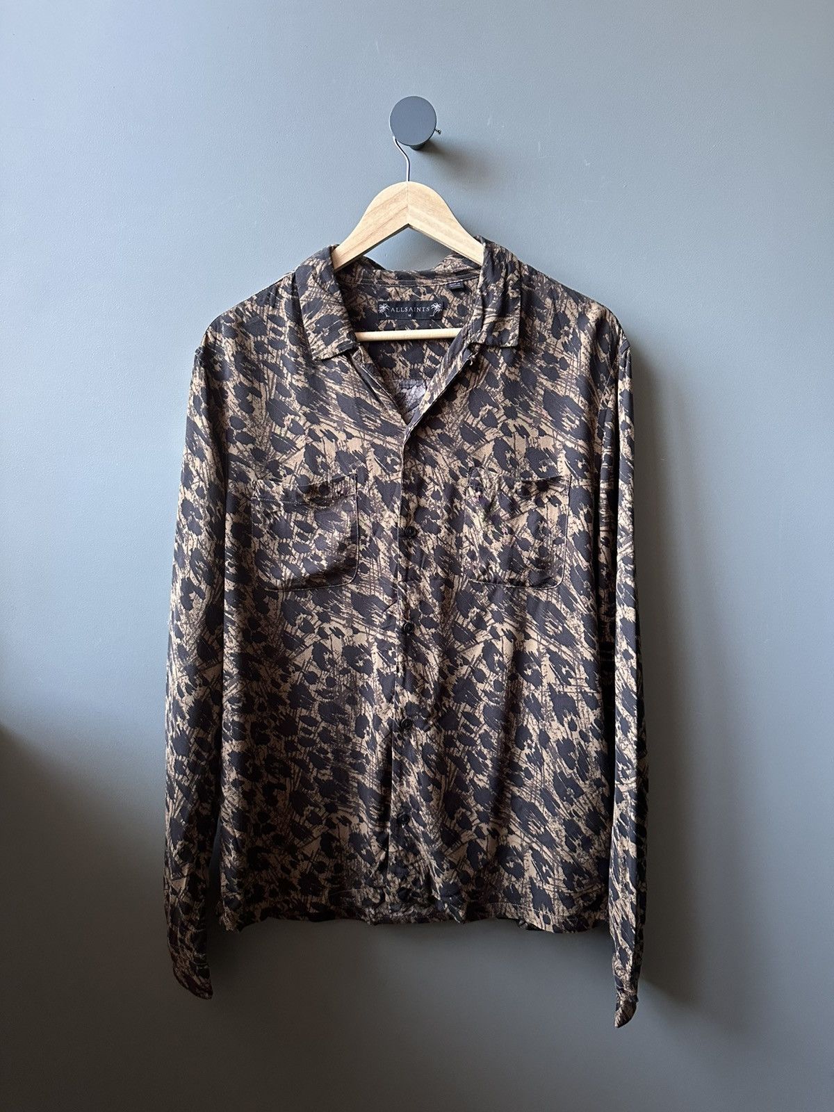 Allsaints Allsaints Monteray LS Viscose Shirt Size M Size US M / EU 48-50 / 2 - 1 Thumbnail