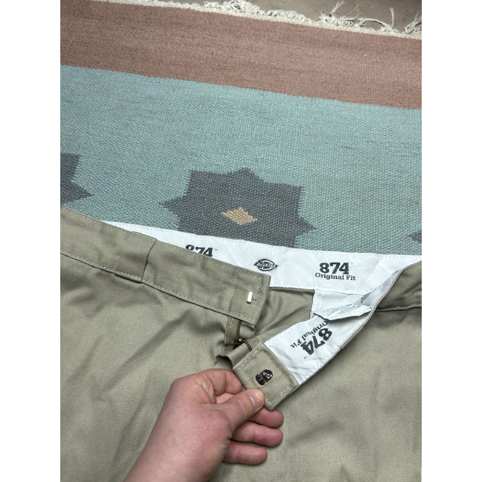 Dickies Dickies 874 Chino Pants Straight Leg Relaxed Beige Mens 34x31 Size US 34 / EU 50 - 5 Thumbnail