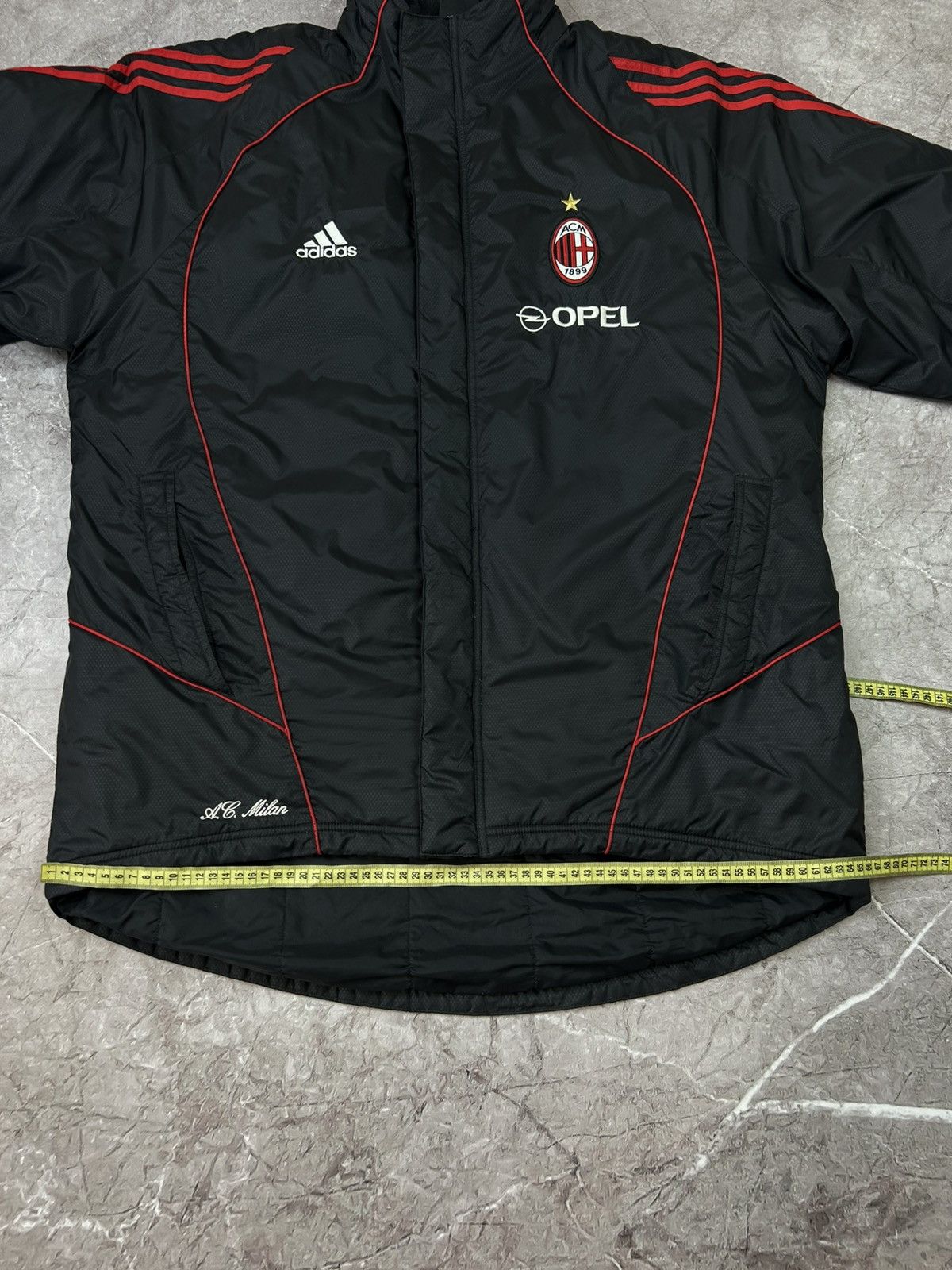 Adidas Vintage Adidas AC Milan soccer jacket parka logo Opel Large Size US L / EU 52-54 / 3 - 14 Thumbnail