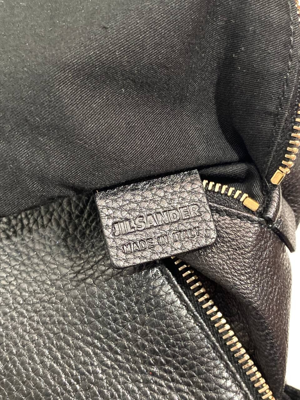 Jil Sander Jil Sander Black Logo Lamb Leather Hand Shoulder Bag Size ONE SIZE - 11 Thumbnail