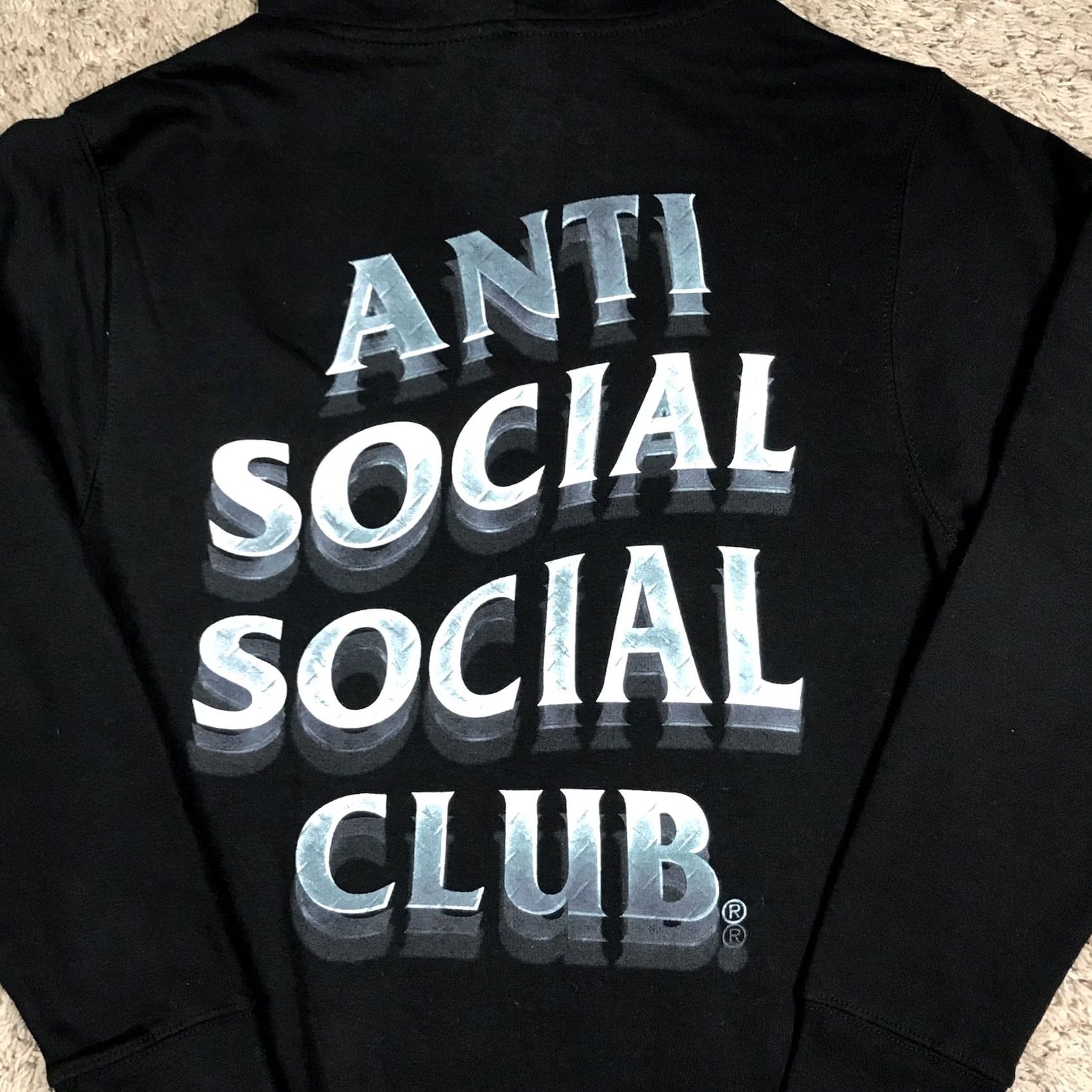 Anti Social Social Club VINTAGE Anti Social Social Club ASSC Metal Steel Logo 747K Black Hoodie Adult Small Size US S / EU 44-46 / 1 - 6 Thumbnail