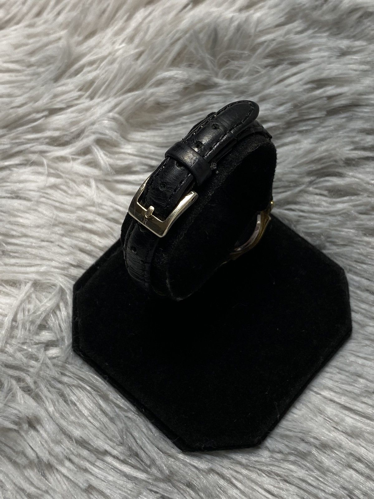 Japanese Brand × Jewelry Vintage Omax Black Dial Gold Frame Watch, Japanese Brand Size ONE SIZE - 4 Thumbnail