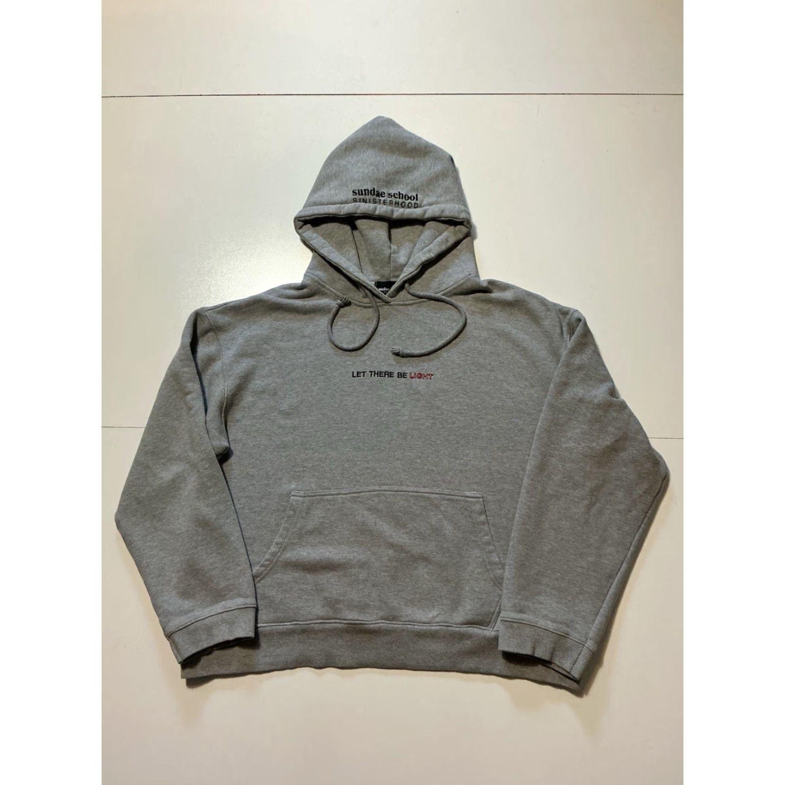 Sundae School VINTAGE Sundae School Sinisterhood Let There Be Light Gray Pullover Hoodie Mens L Size US L / EU 52-54 / 3 - 3 Thumbnail