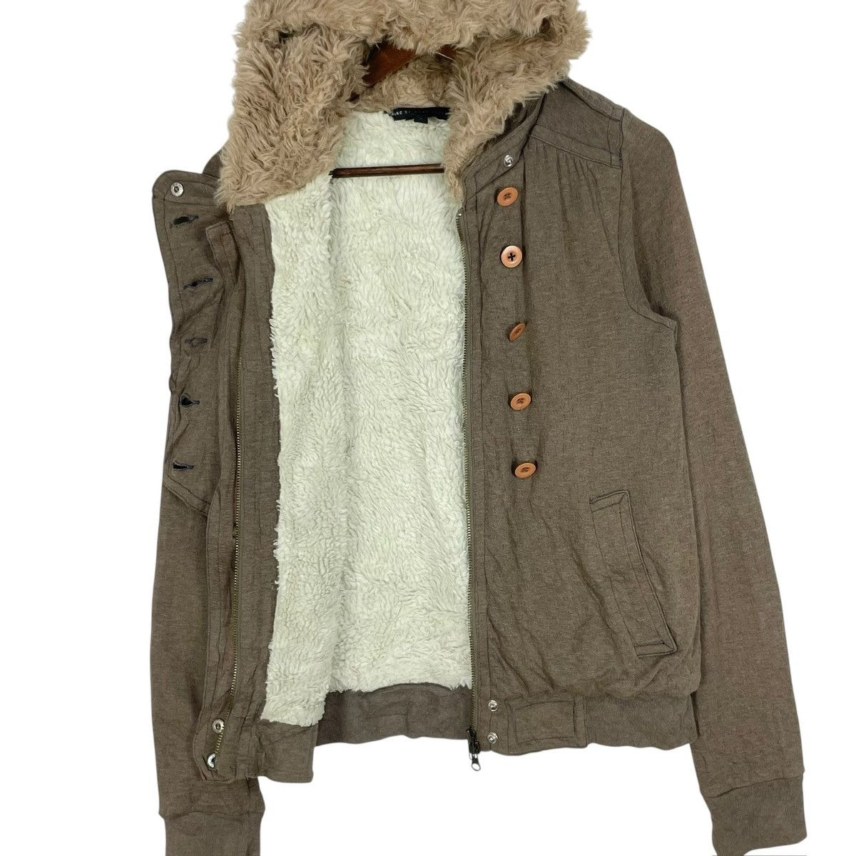 Marc Jacobs Vintage Marc Jacobs Faux Fur Hooded Jacket - Women's Size S Size S / US 4 / IT 40 - 8 Thumbnail