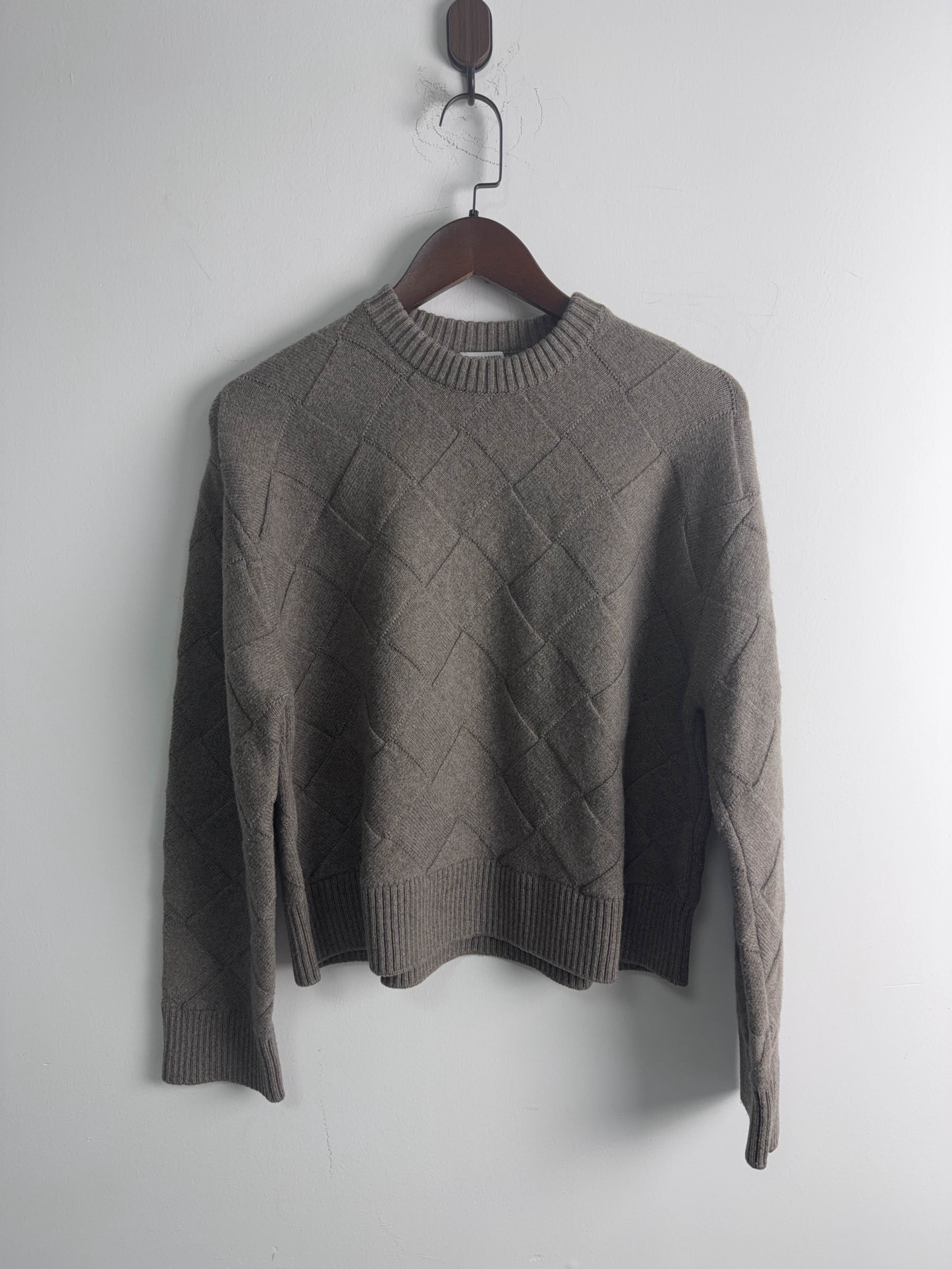 Bottega Veneta Bottega Veneta Diamond Knit Crewneck Sweater Size S Size US S / EU 44-46 / 1 - 1 Thumbnail