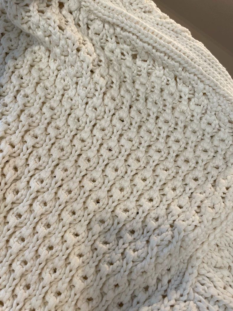 Loro Piana LORO PIANA White silk and cotton openwork loose sweater Size M / US 6-8 / IT 42-44 - 7 Thumbnail
