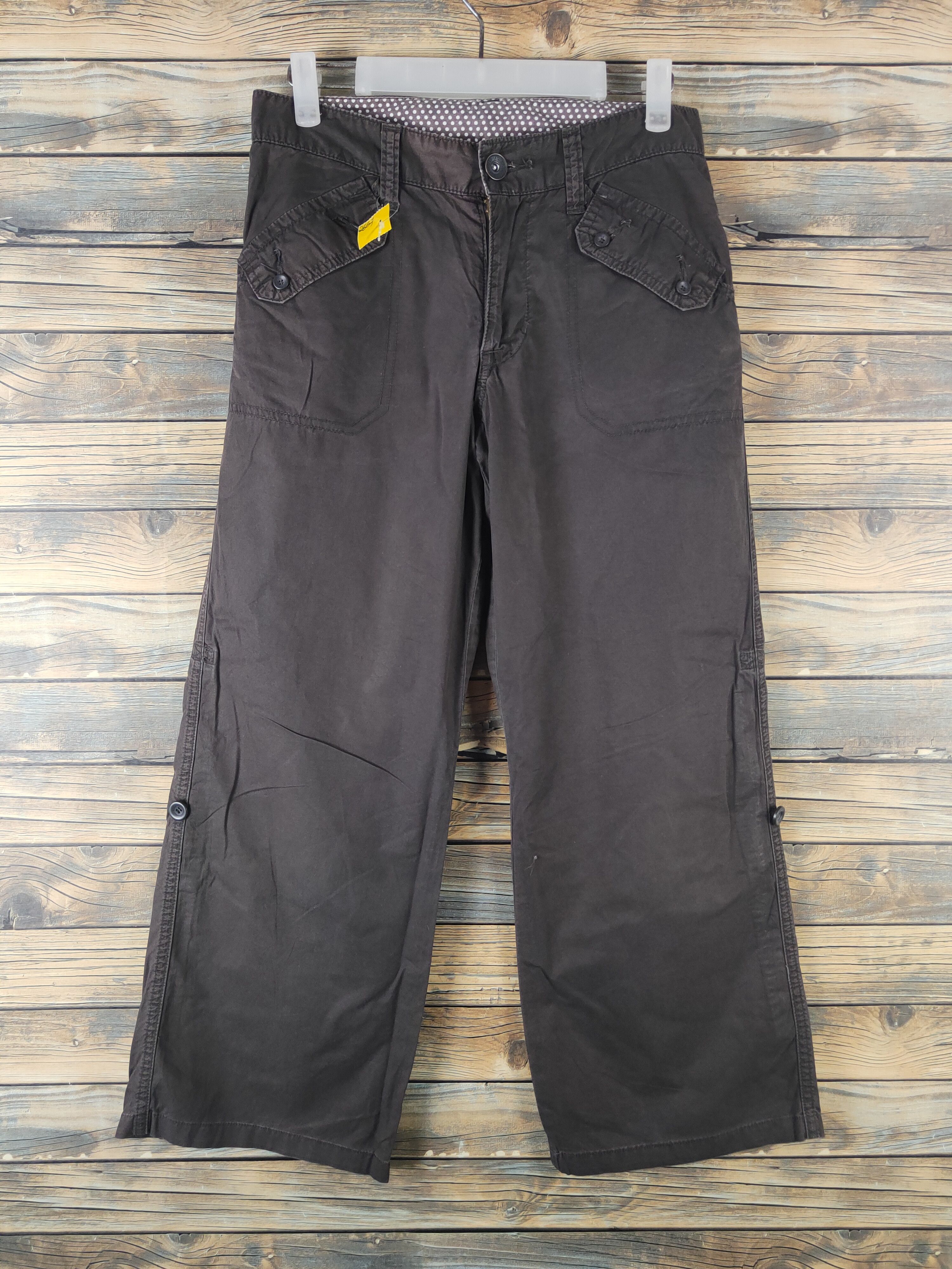 Japanese Brand DL Japanese Brand Brown Multipocket Casual Pants #2667 Size 27" / US 4 / IT 40 - 1 Thumbnail