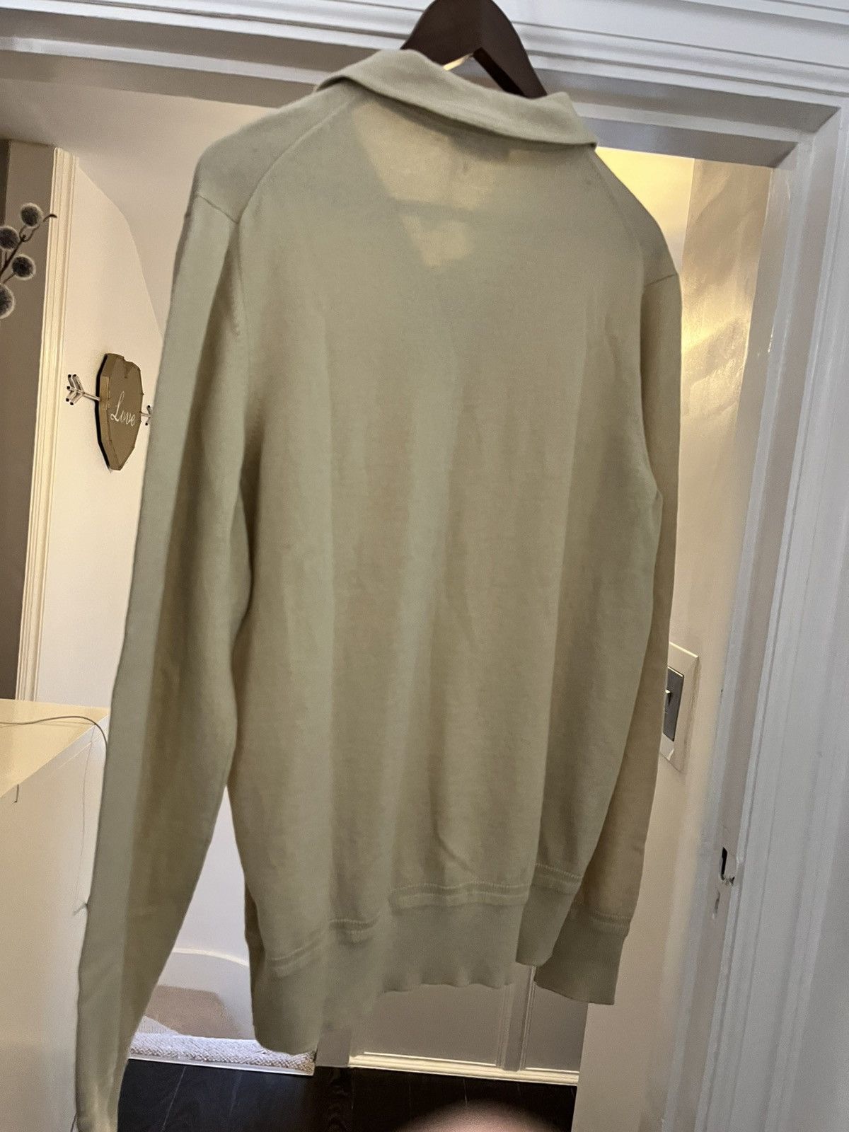 Loro Piana Loro Piana open beige cashmere long sleeve polo size 50/m Size US M / EU 48-50 / 2 - 7 Thumbnail