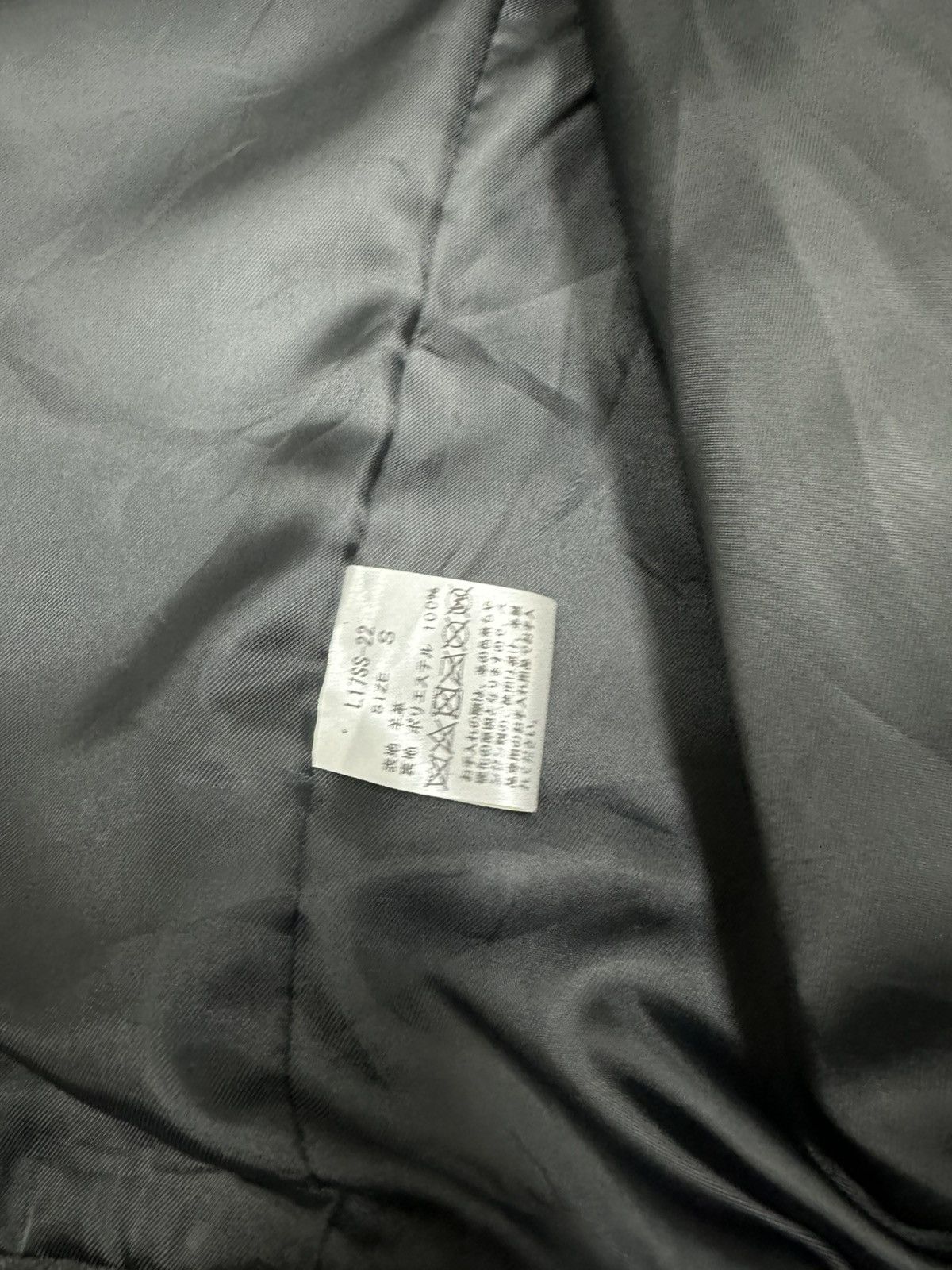 LIDNM Double Collar Leather Jacket