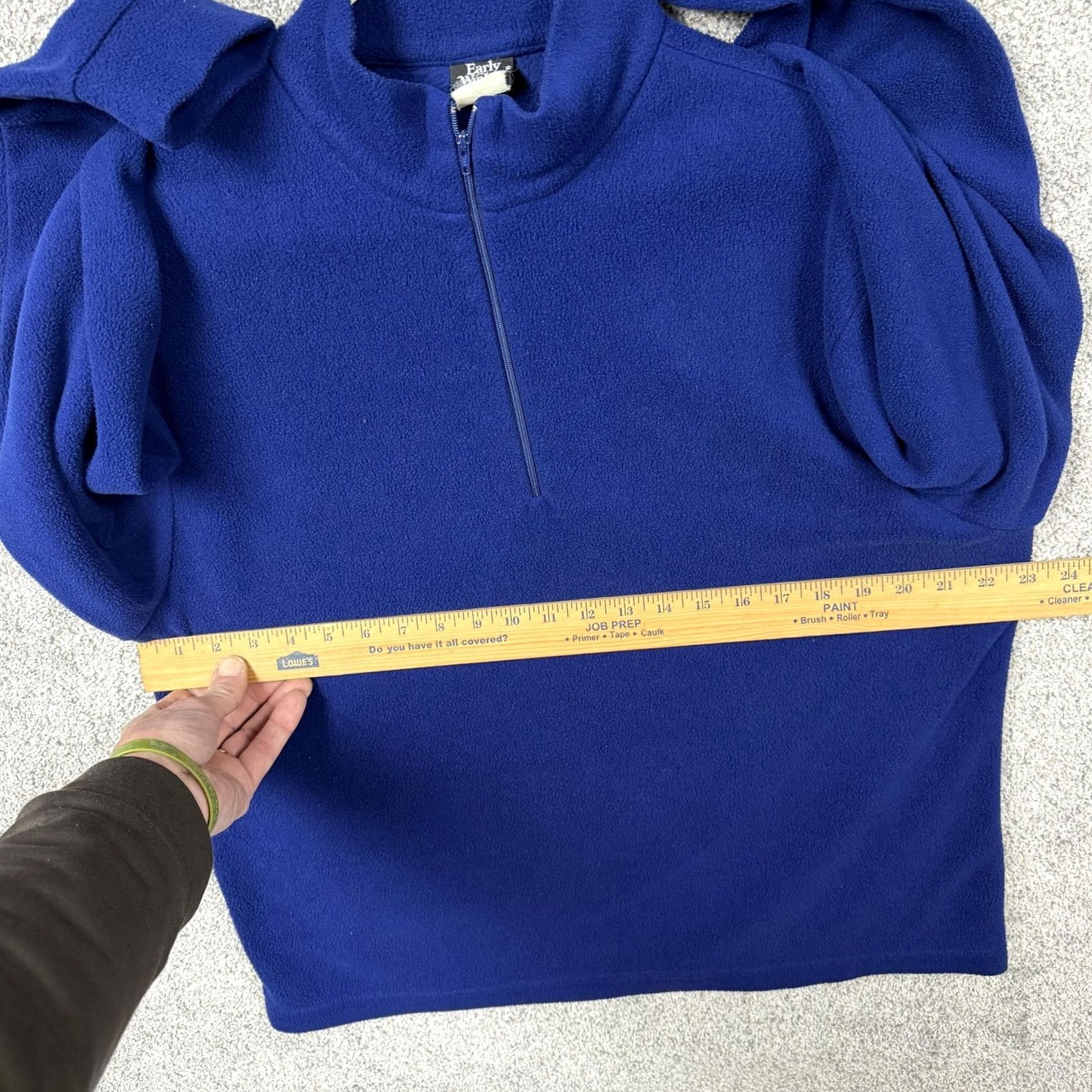 Vintage VINTAGE Early Winters Sweatshirt L 90s Fleece Blue Pullover Outdoor Athleisure Mens Size US XL / EU 56 / 4 - 4 Thumbnail