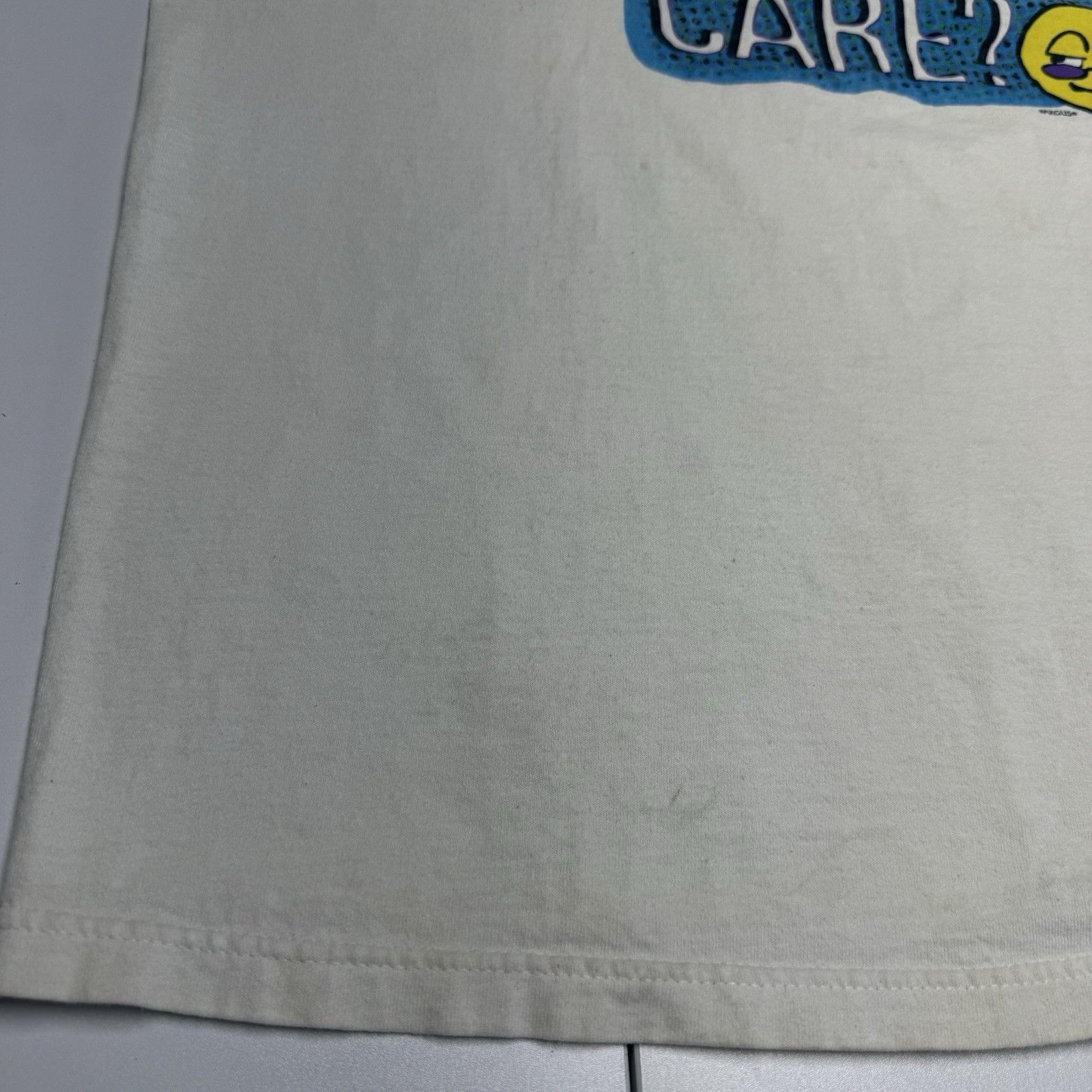 Vintage Vintage Do I Look Like I Care T Shirt Mens XXL White Size US XXL / EU 58 / 5 - 6 Thumbnail