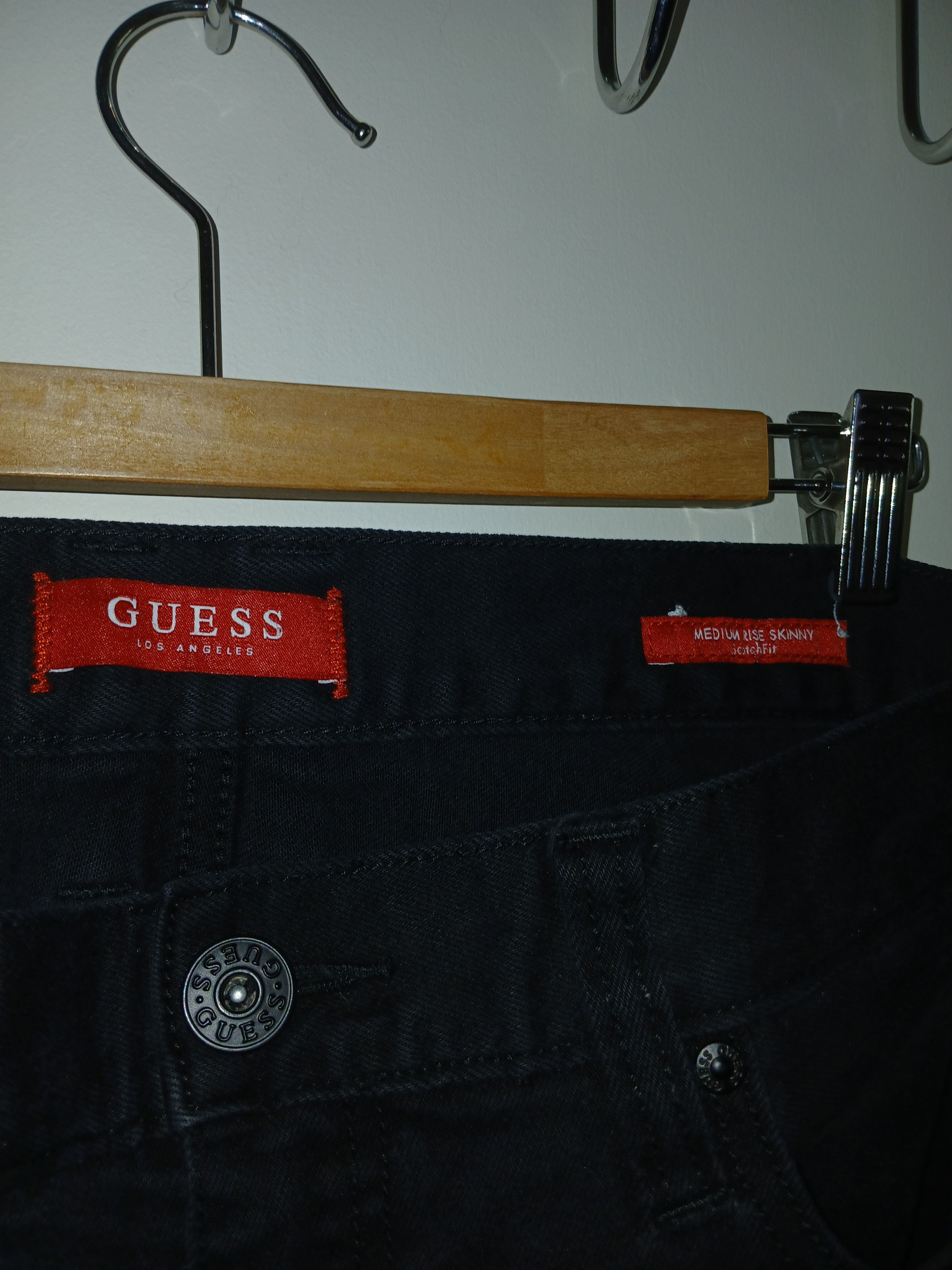Guess Guess Black Skinny Taper Jeans Size US 30 / EU 46 - 5 Thumbnail