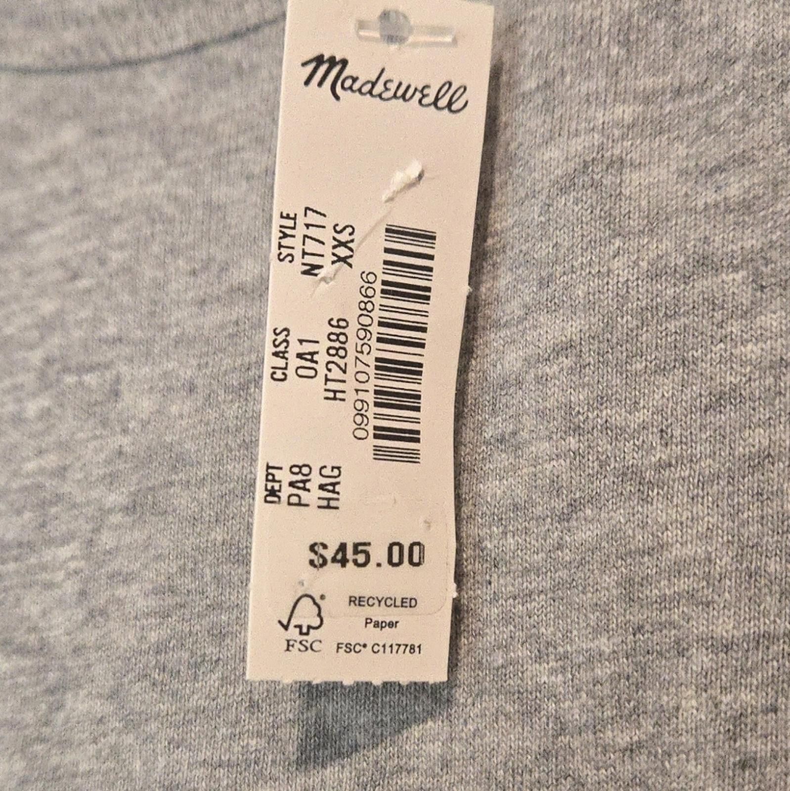 Madewell Madewell Cotton Perfect Crewneck Tee Size XXS / US 00 / IT 34 - 3 Thumbnail