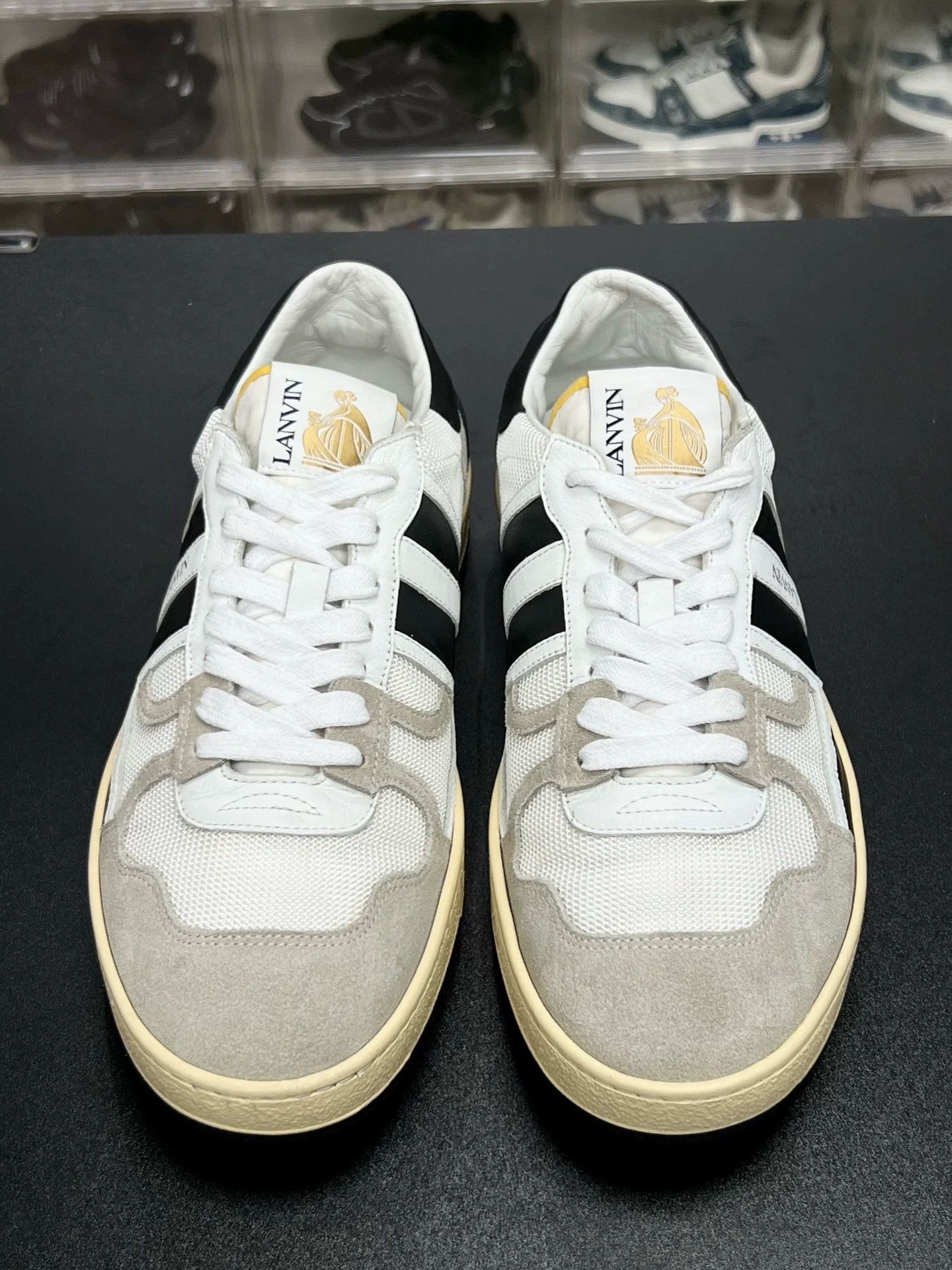 Lanvin lanvin clay low-top sneakers black and white Size US 10 / EU 43 - 2 Thumbnail