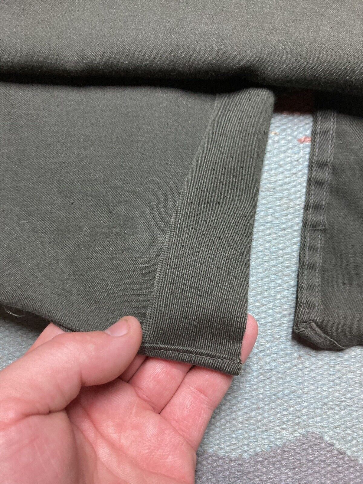 Vintage VTG 50s work shirt twill distressed selvedge gussets XXL 2XL Size US XXL / EU 58 / 5 - 9 Thumbnail