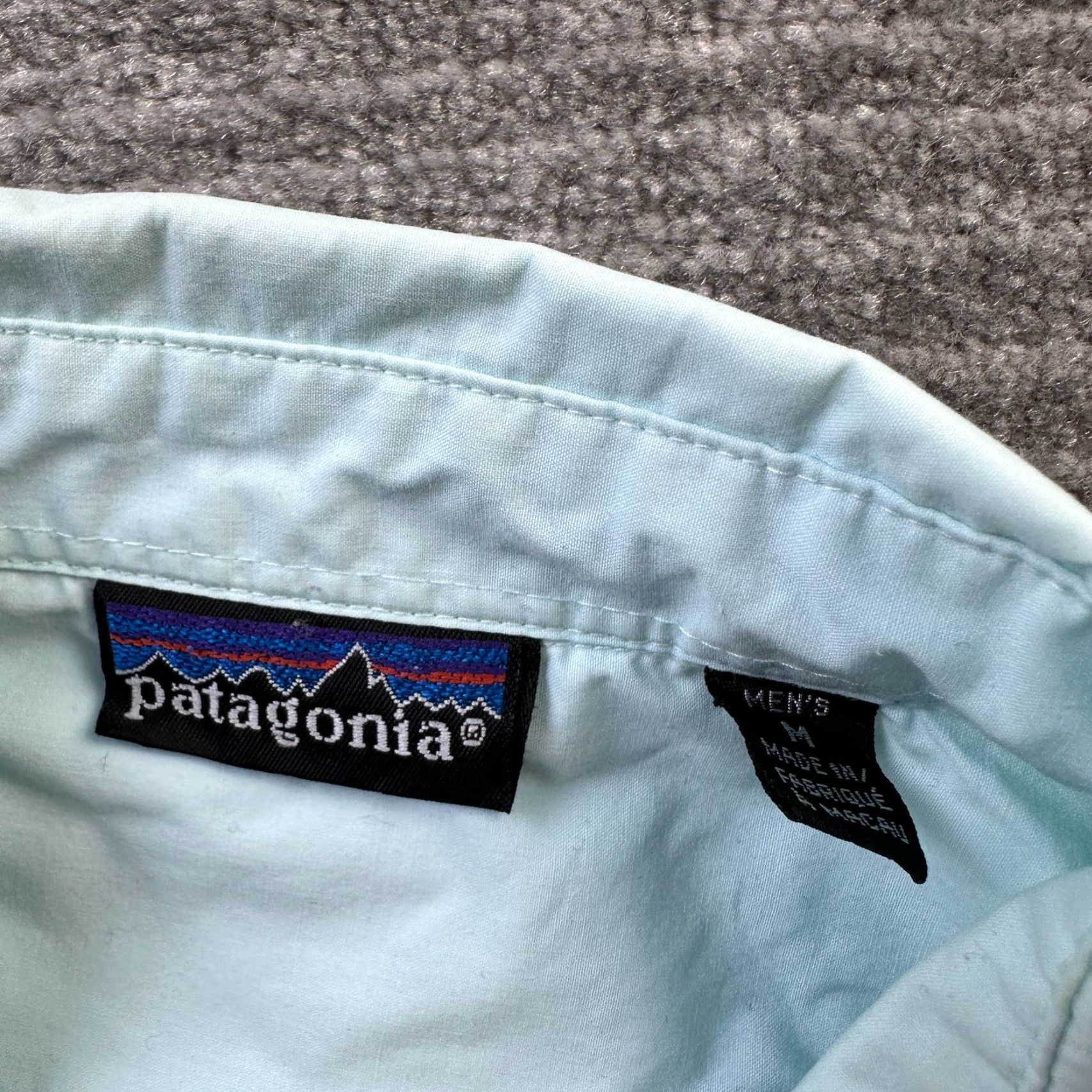 Patagonia VINTAGE Patagonia Shirt Mens Medium Blue Snap Utility Fishing Outdoor Size US M / EU 48-50 / 2 - 6 Thumbnail