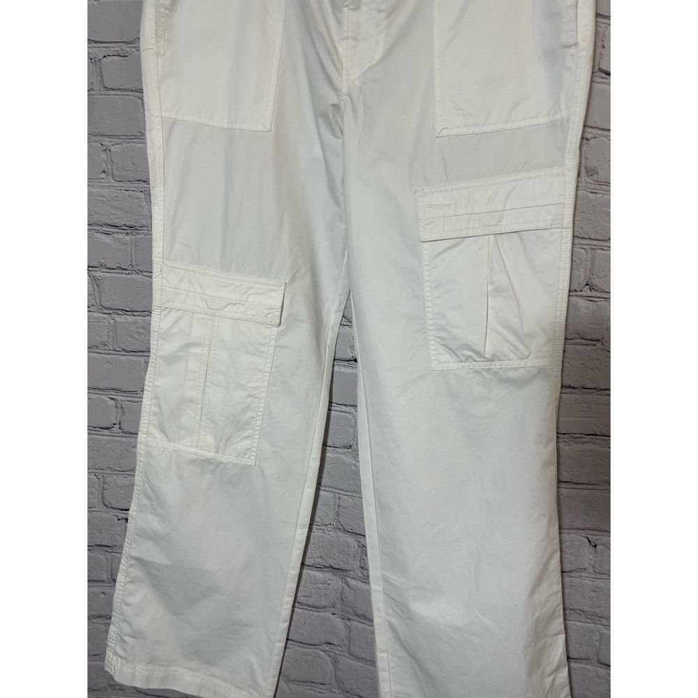 Free People New Free People Cotton Cargo Pants White Size 10 Size 28" / US 6 / IT 42 - 5 Thumbnail