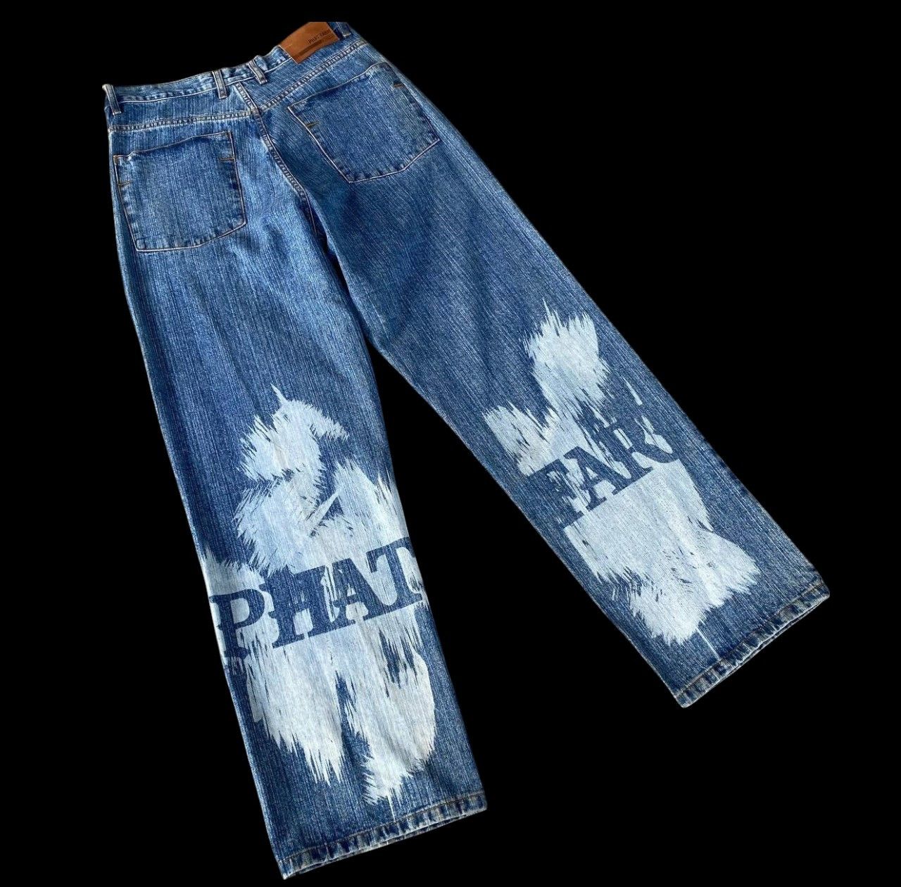 Phat Farm VINTAGE 1992 PHAT FARM LOOSE CLASSIC AMERICAN FLAVA PAINTED Size US 35 - 3 Thumbnail