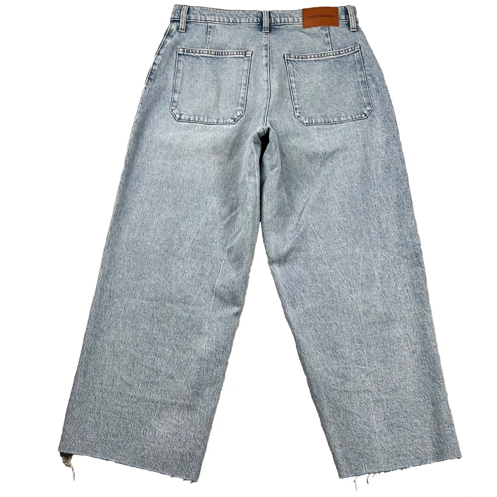 Lucky Brand Lucky Brand Jeans Womens 10/30 High Rise Wide-Leg Crop Denim Blue 26 In Inseam 31 In Waist Relox Relaxed Regular Size 10 Pants Mens Womens Girls Size 32" / US 10 / IT 46 - 2 Thumbnail