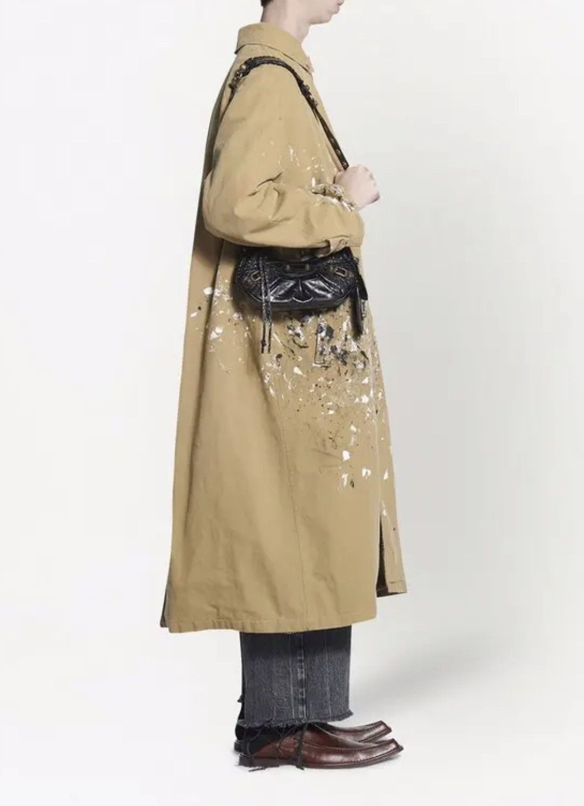 Balenciaga 🔥1 OUT OF 1 🔥Splatter Artistic Car Coat Jacket Size US S / EU 44-46 / 1 - 7 Thumbnail