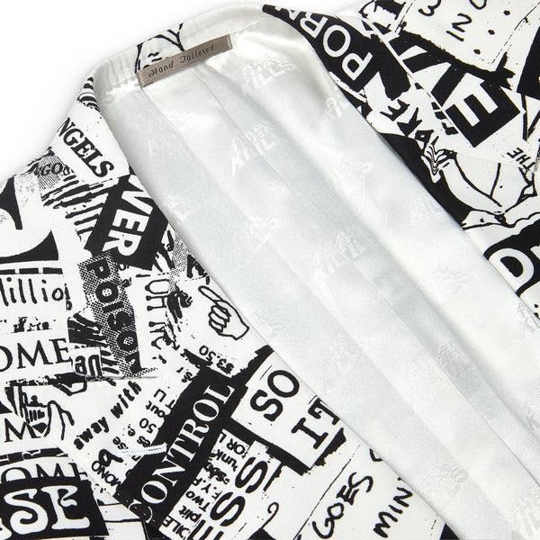 Gallery Dept. o1mle0226 Double Breasted Coat in White/Black Size US M / EU 48-50 / 2 - 3 Thumbnail