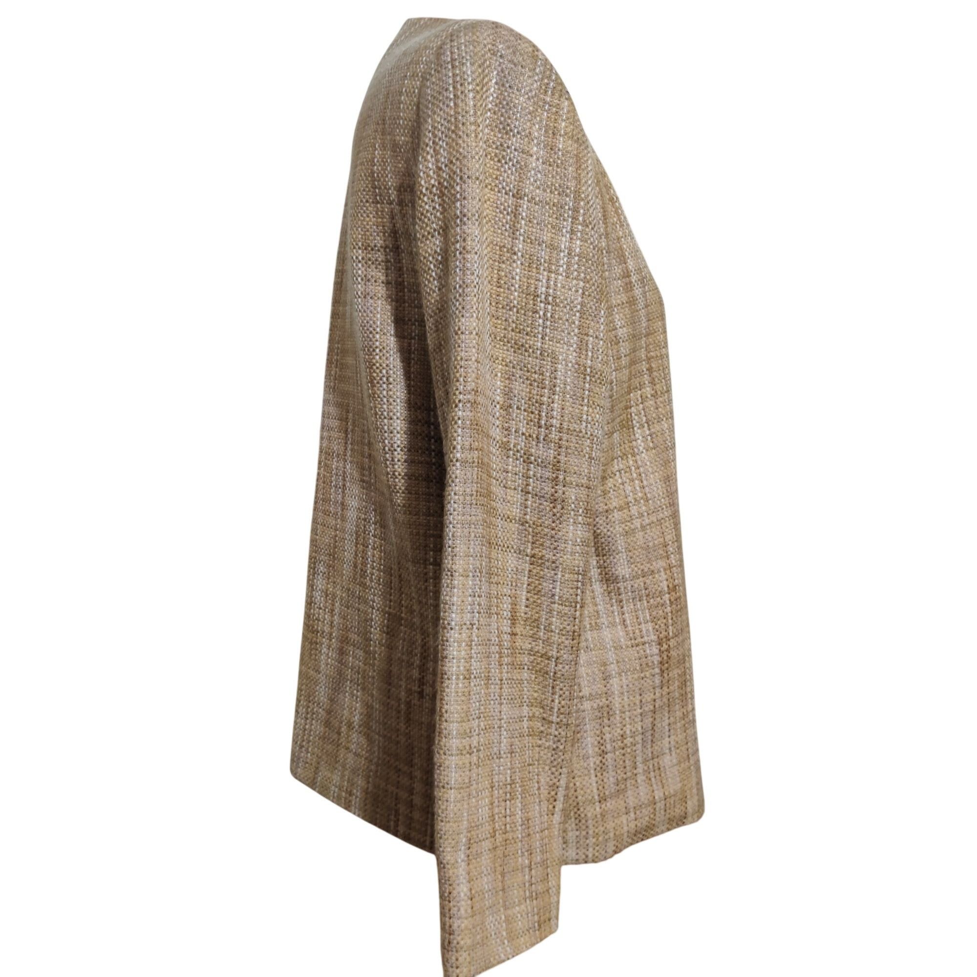 Other Alfred Dunner Womens Tweed Button Up Blazer Jacket Coat Gold Size M / US 6-8 / IT 42-44 - 4 Thumbnail