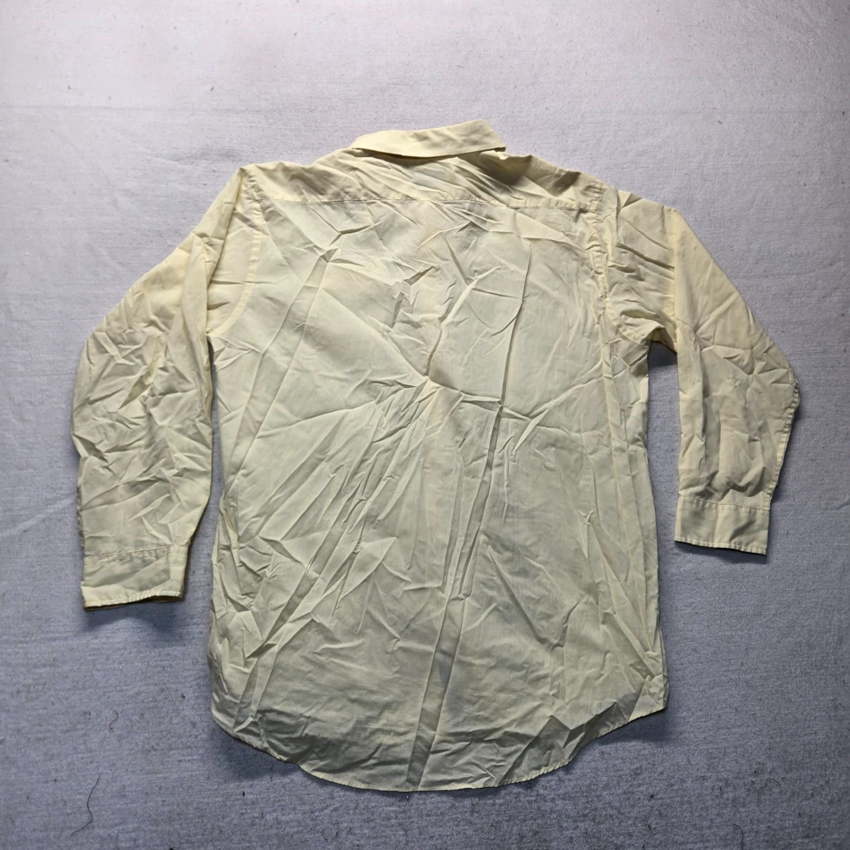 Blair John Blair Shirt Button-Up Long Sleeve Mens LT Yellow 17.5 Large Tall Size US L / EU 52-54 / 3 - 7 Thumbnail