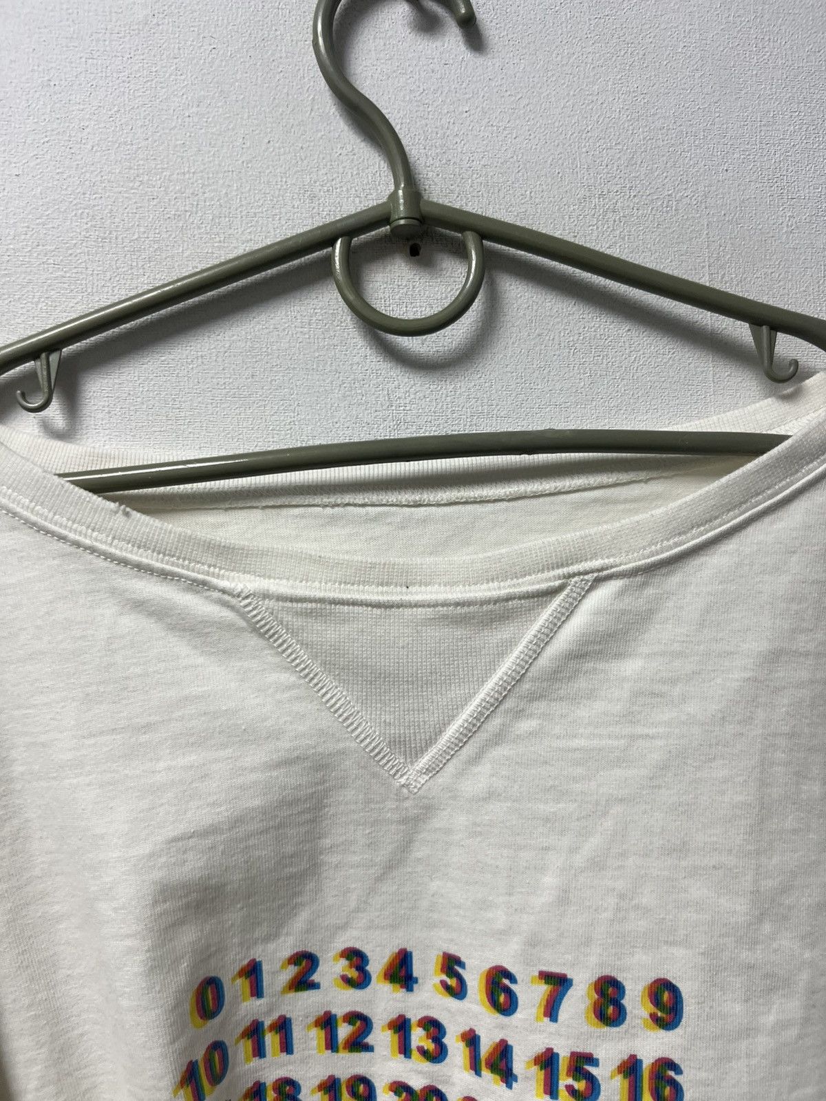 Maison Margiela Maison Margiela Big Logo Sweatshirt Luxury White Mens Size US S / EU 44-46 / 1 - 8 Thumbnail