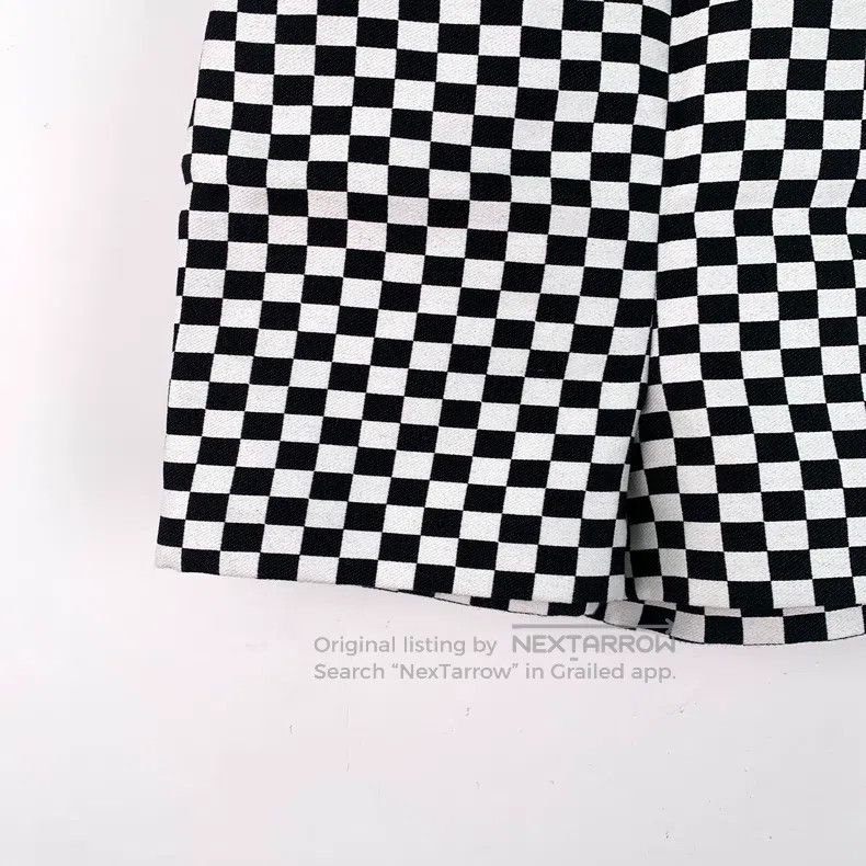 Dior Dior Black and white color-blocked checkerboard cotton cas Size 42" / US 20 - 4 Thumbnail