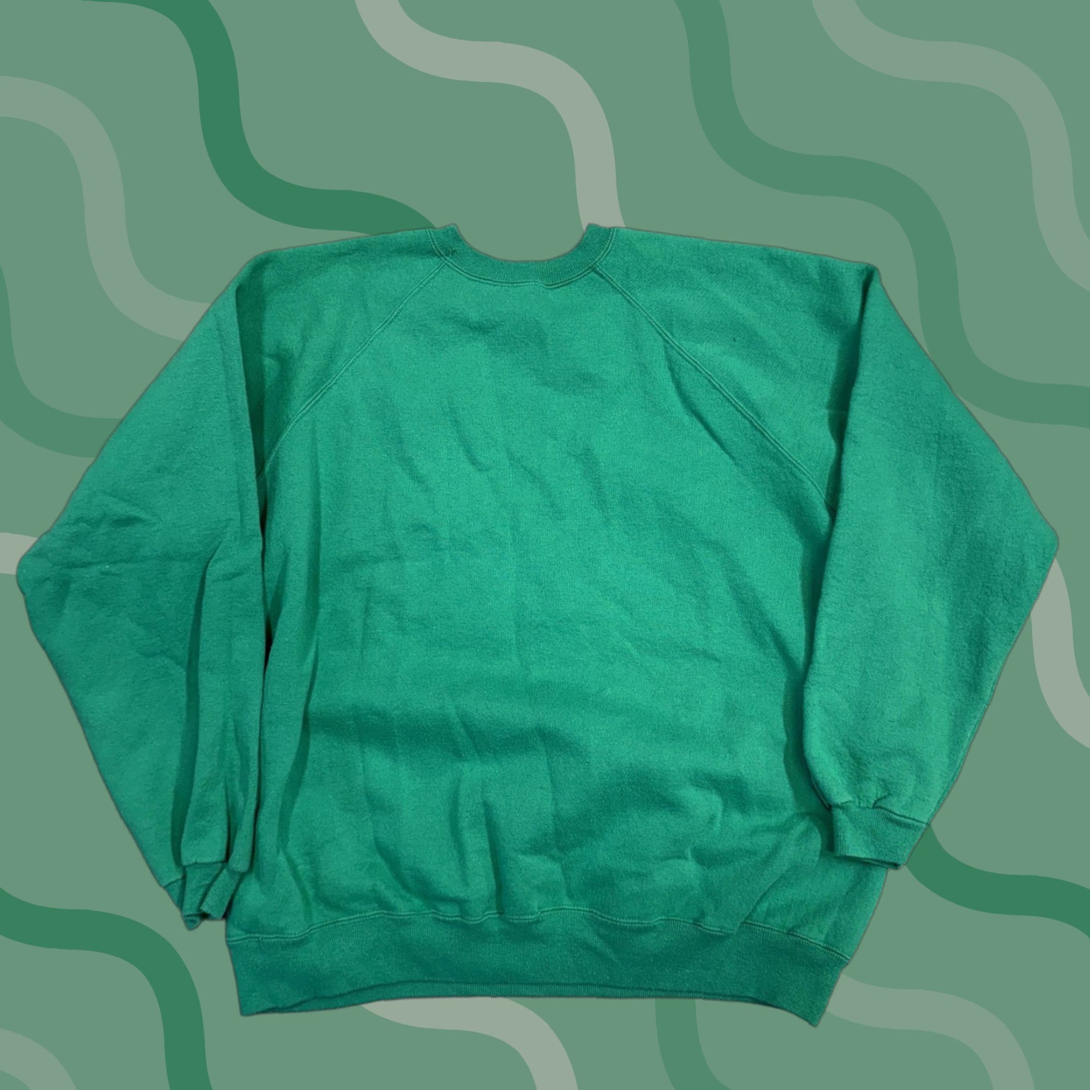 Hanes VINTAGE Hanes Her Way Sweatshirt Womens XL Green Crewneck Raglan Fleece 90s Size XL / US 12-14 / IT 48-50 - 1 Thumbnail