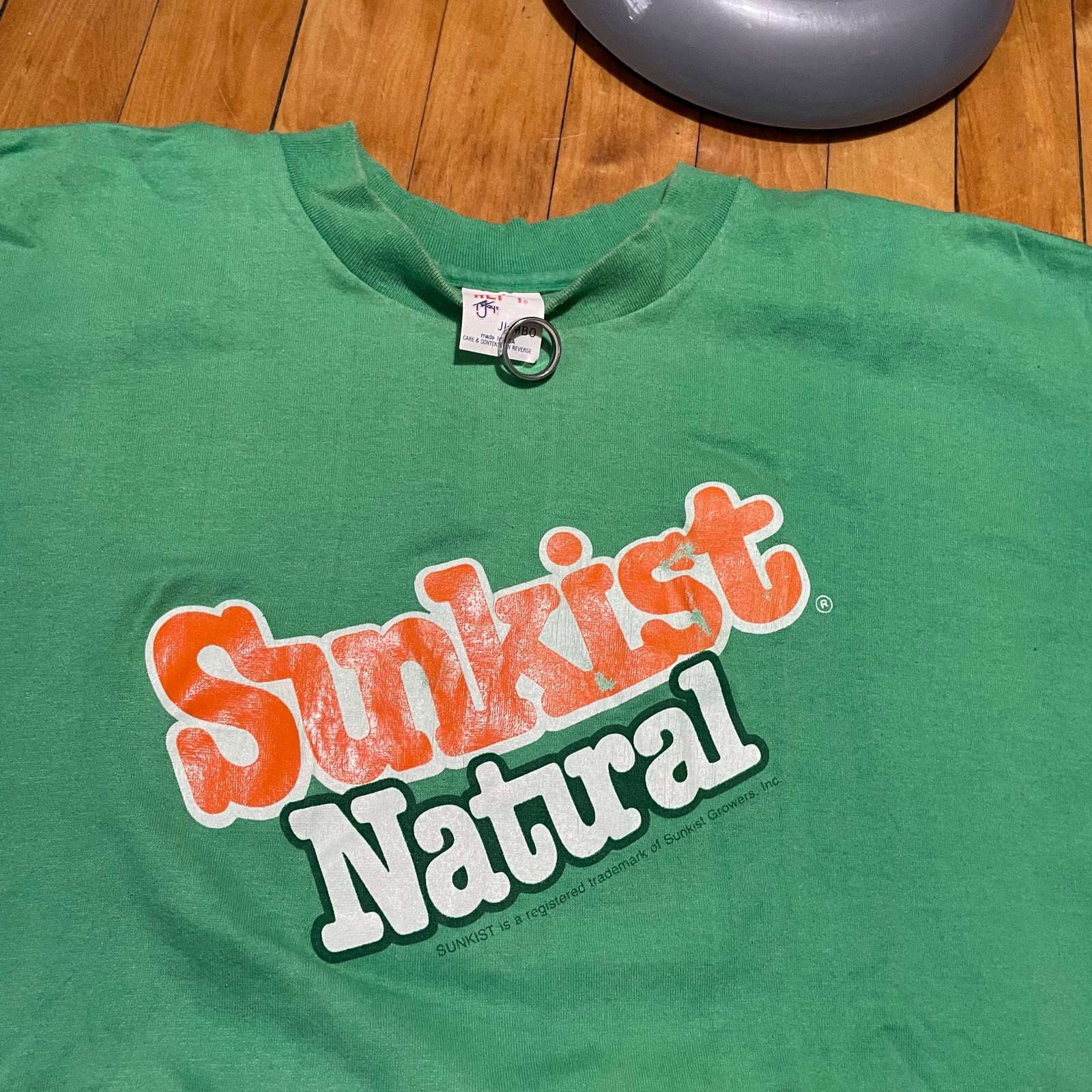 Vintage 70s Vintage Green Sunkist Shirt Mens L Drink Brand Promo Size US L / EU 52-54 / 3 - 2 Thumbnail