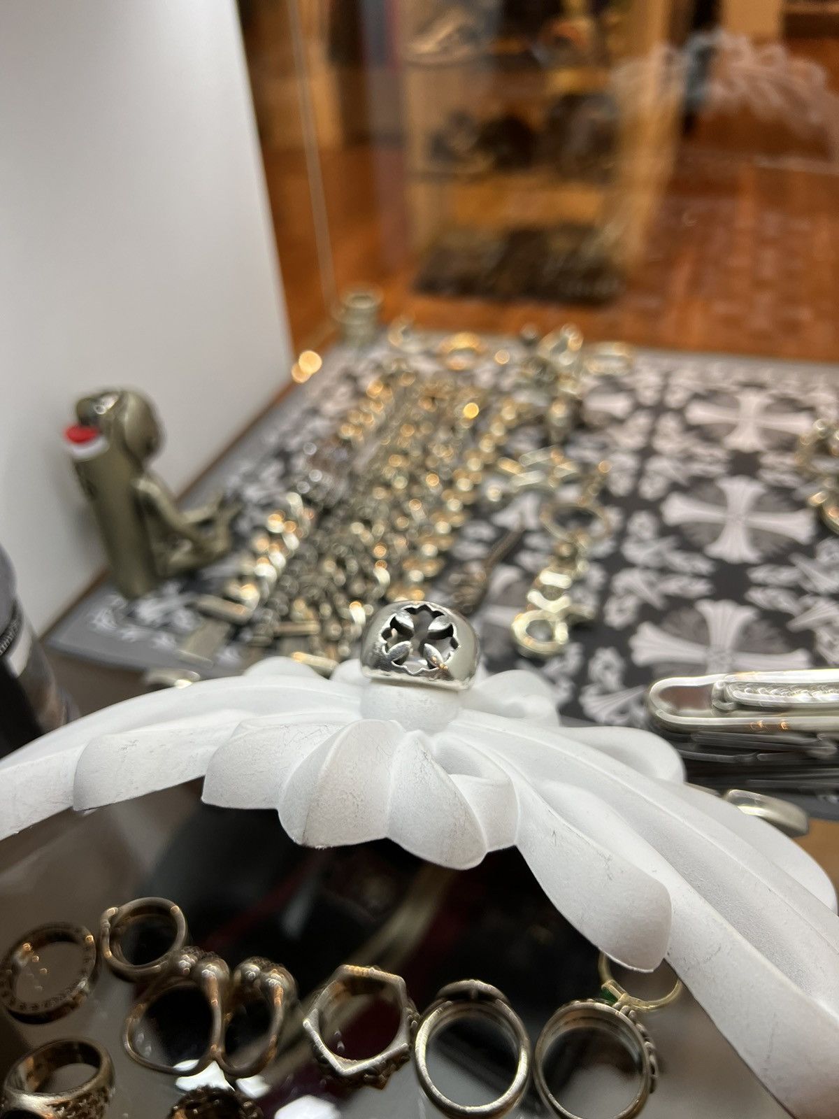 Chrome Hearts Chrome Hearts Negative Space Ring Silver | Grailed