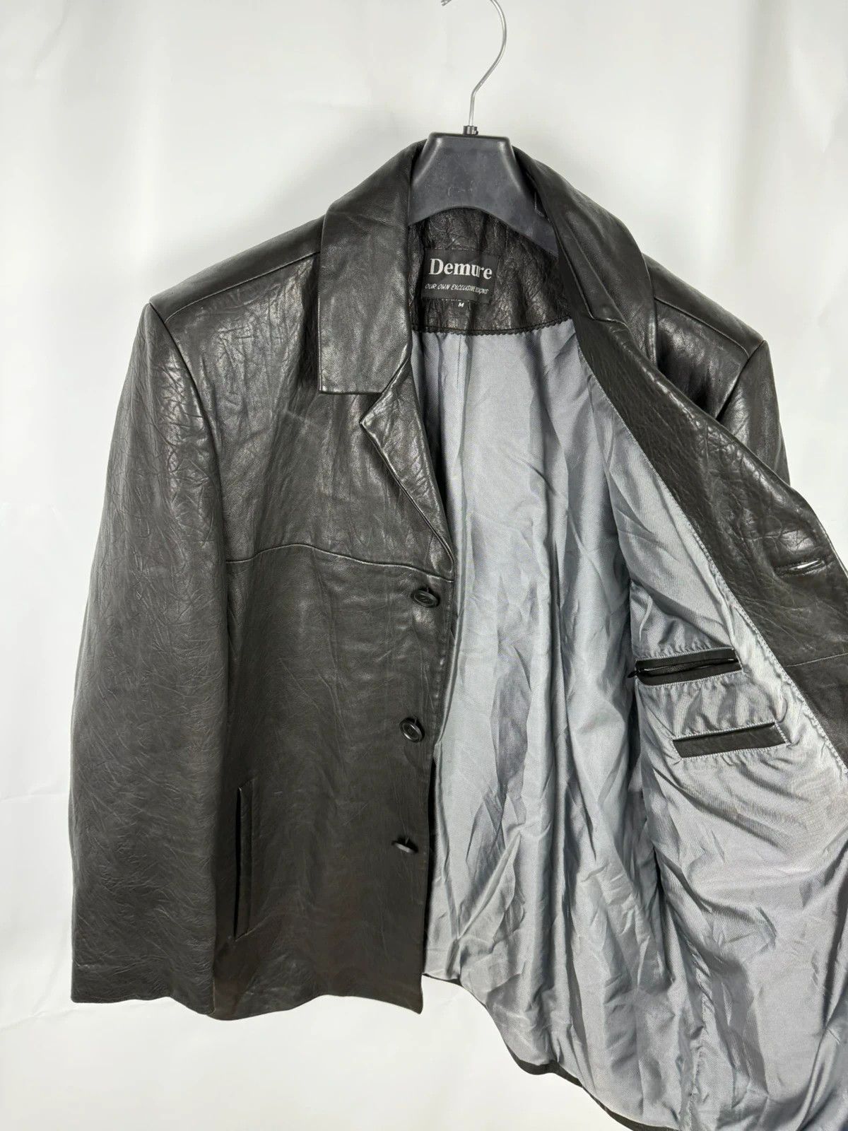 Other Demure Genuine Leather Coat Jacket Structured size M Size US M / EU 48-50 / 2 - 11 Thumbnail