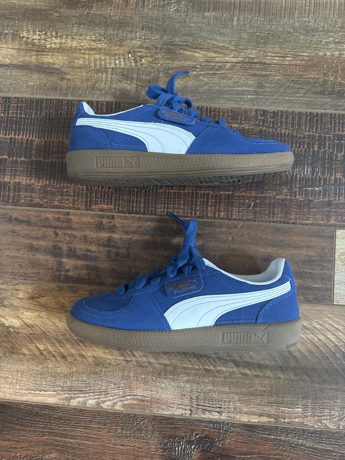 Puma Puma Palermo in White/Cobalt Glaze Size US 5.5 / IT 35.5 - 2 Thumbnail
