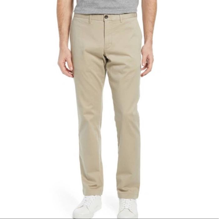 Treasure And Bond Treasure & Bond Ballard Slim Fit Beige Chino Pants 34 ...