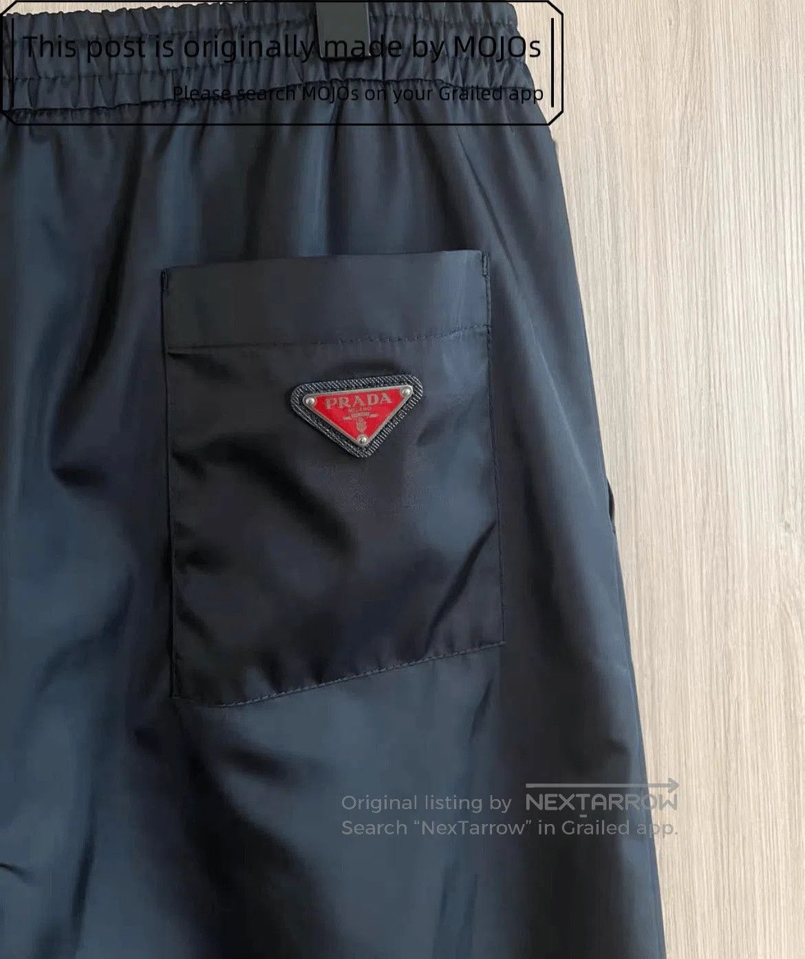 Prada Sz M Prada Red Metal Label Re-Nylon Sweatpants. Size US 32 / EU 48 - 3 Thumbnail